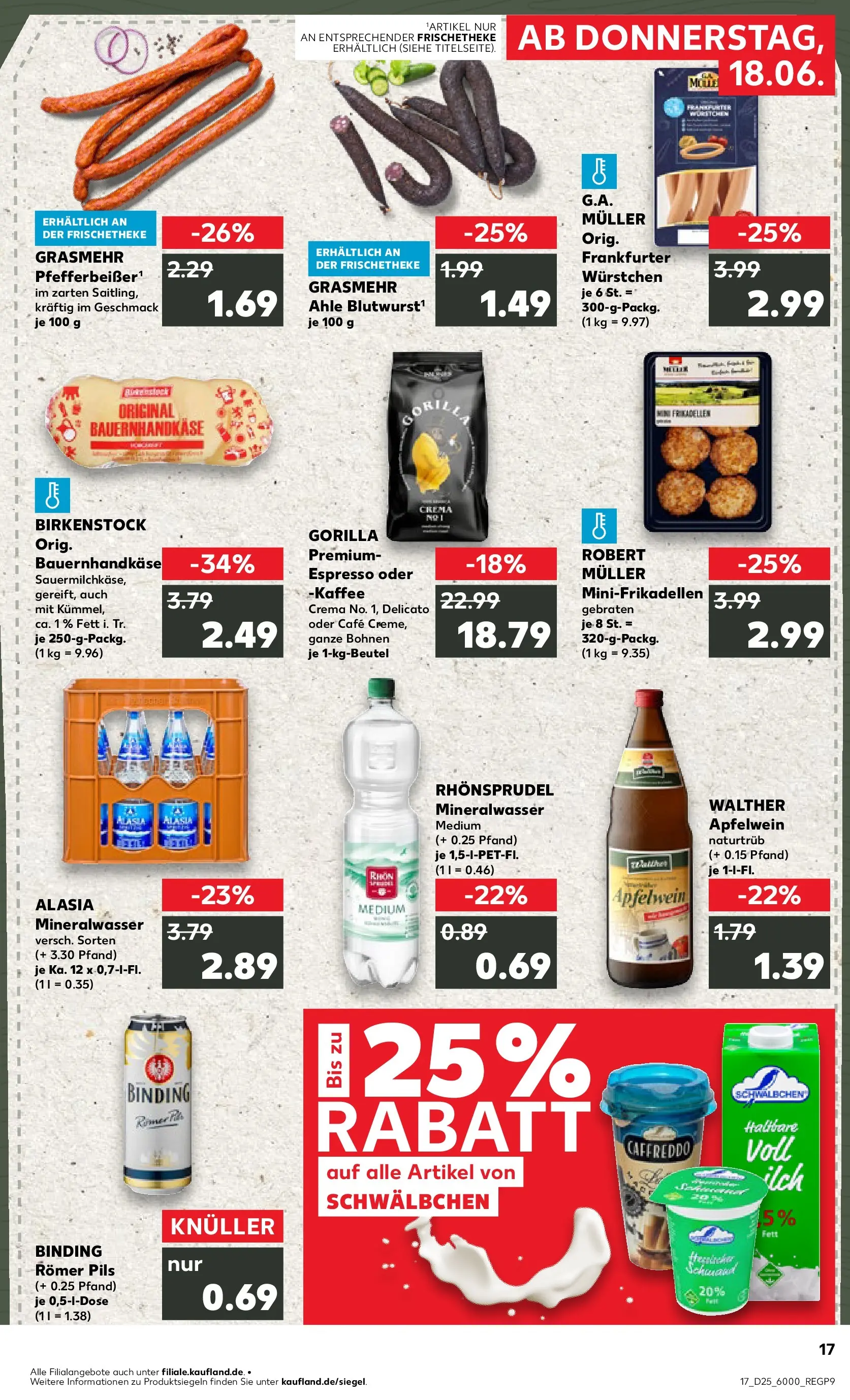 Prospekt Kaufland ab 14.06.2026 » Angebote Online zum Blättern | Seite: 26 | Produkte: Pils, Mineralwasser, Apple, Rhonsprudel