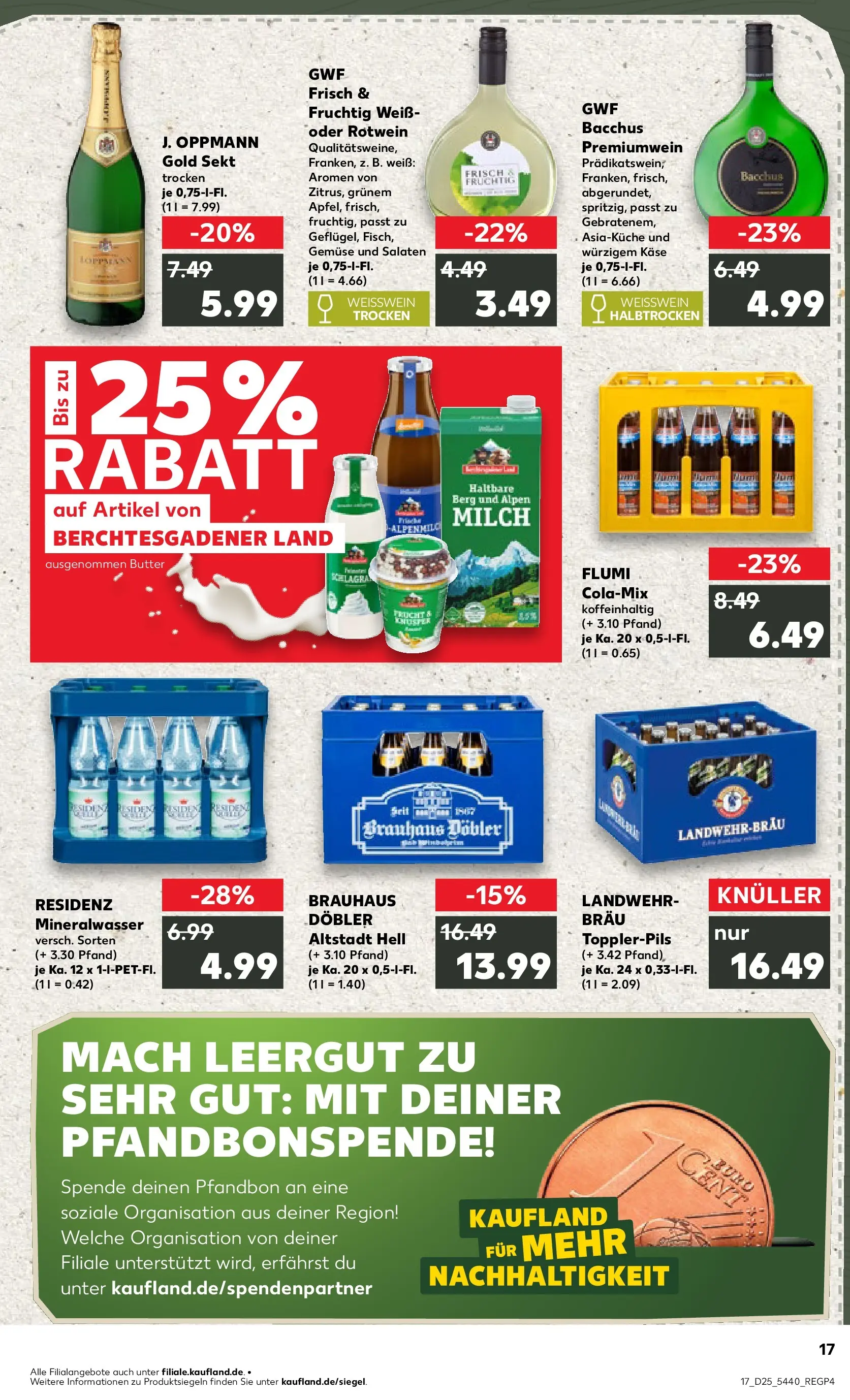 Prospekt Kaufland ab 14.06.2026 ยป Angebote und Werbung Online | Seite: 26 | Produkte: Cola, Weiรwein, Rotwein, Mineralwasser Prospekt Kaufland ab 14.06.2026 ยป Angebote Online zum Blรคttern | Seite: 26 | Produkte: Cola, Weiรwein, Rotwein, Mineralwasser