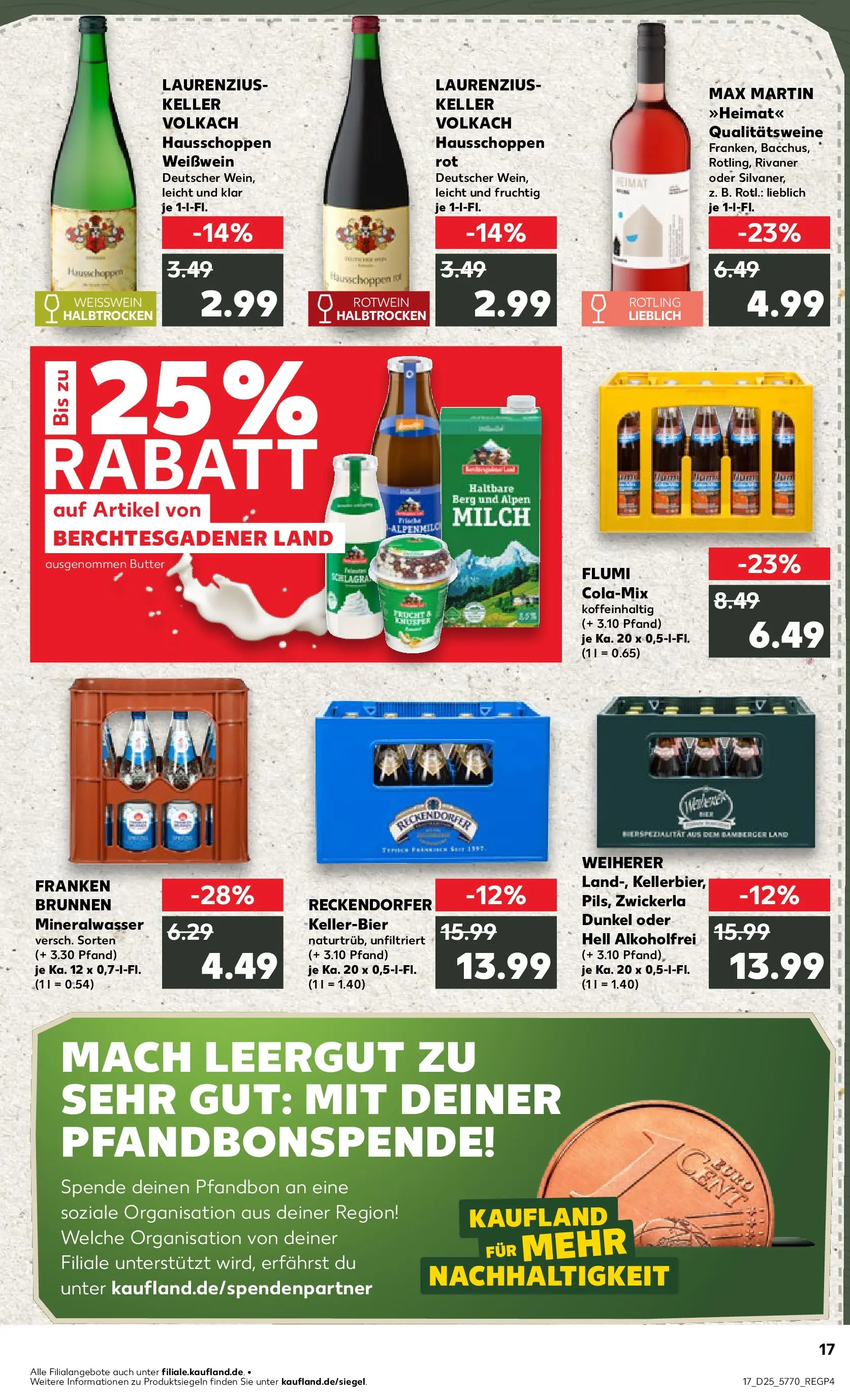 Prospekt Kaufland ab 14.06.2026 ยป Angebote und Werbung Online | Seite: 26 | Produkte: Milch, Butter, Weiรwein, Rotwein Prospekt Kaufland ab 14.06.2026 ยป Angebote Online zum Blรคttern | Seite: 26 | Produkte: Milch, Butter, Weiรwein, Rotwein