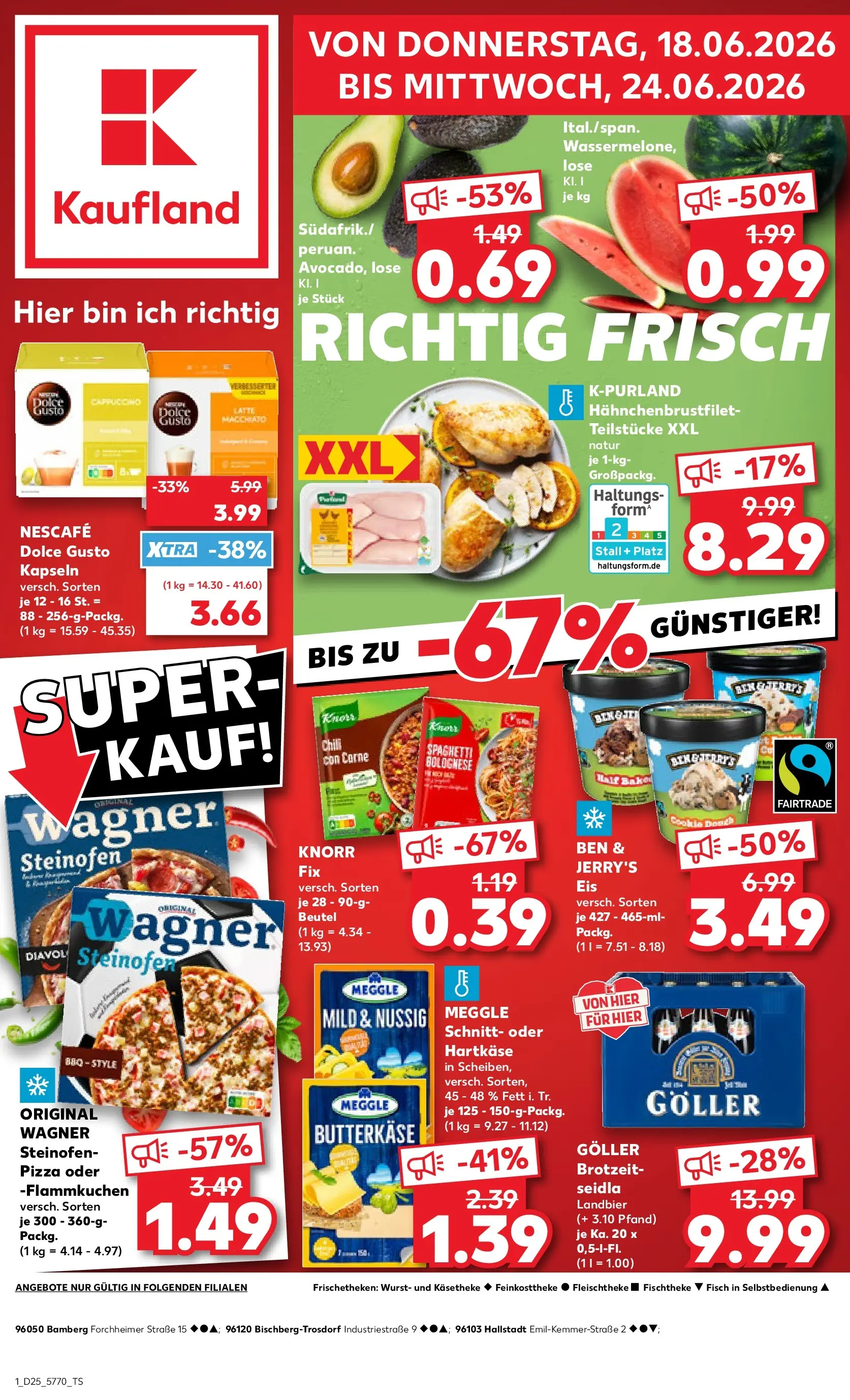 Prospekt Kaufland ab 14.06.2026 ยป Angebote und Werbung Online | Seite: 10 | Produkte: Knorr fix, Knorr, Eis, Dolce gusto Prospekt Kaufland ab 14.06.2026 ยป Angebote Online zum Blรคttern | Seite: 10 | Produkte: Knorr fix, Knorr, Eis, Dolce gusto