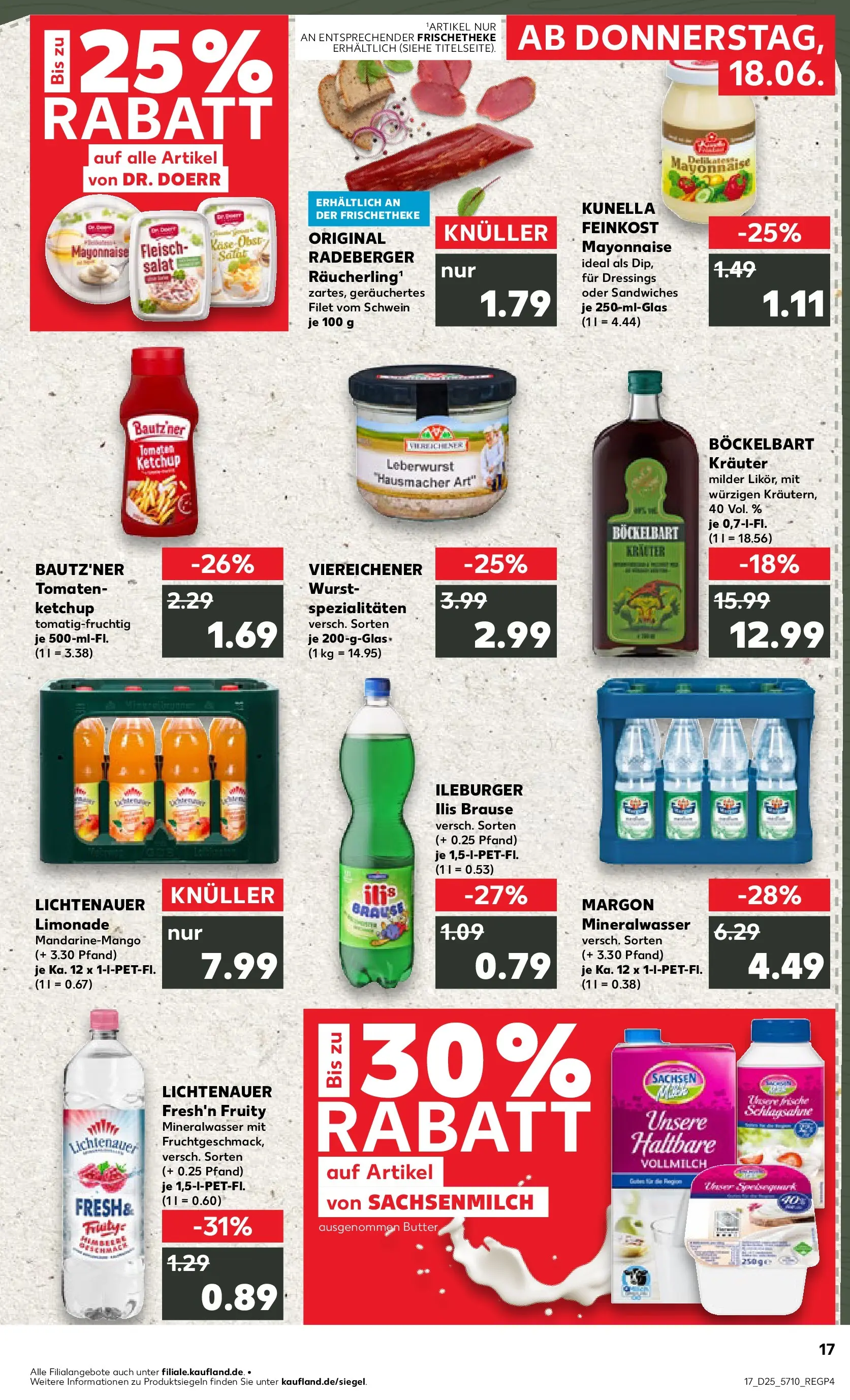 Prospekt Kaufland ab 14.06.2026 ยป Angebote und Werbung Online | Seite: 26 | Produkte: Butter, Mineralwasser, Mayonnaise, Fleisch Prospekt Kaufland ab 14.06.2026 ยป Angebote Online zum Blรคttern | Seite: 26 | Produkte: Butter, Mineralwasser, Mayonnaise, Fleisch
