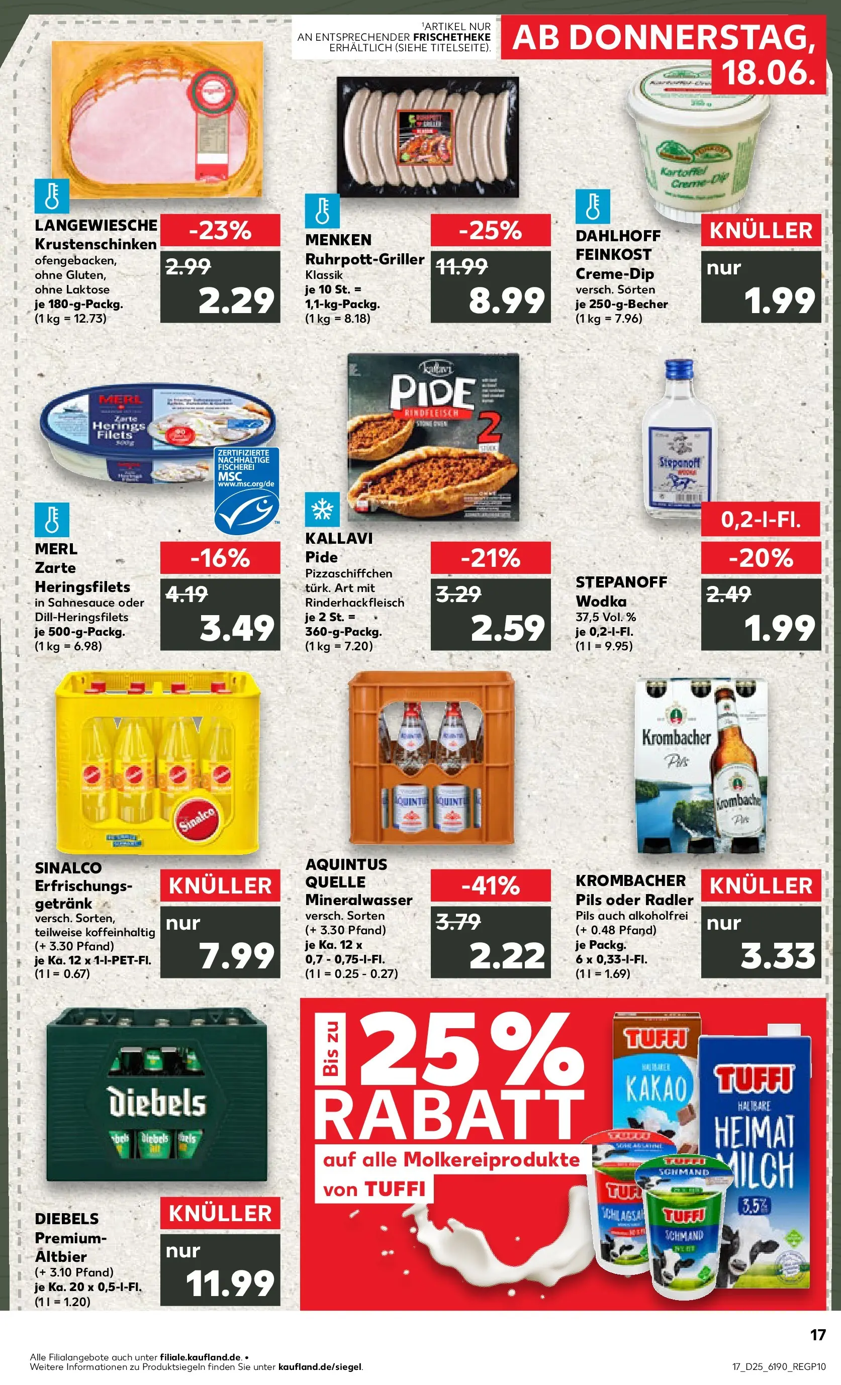 Prospekt Kaufland ab 14.06.2026 ยป Angebote und Werbung Online | Seite: 26 | Produkte: Pils, Mineralwasser, Diebels, Vodka Prospekt Kaufland ab 14.06.2026 ยป Angebote Online zum Blรคttern | Seite: 26 | Produkte: Pils, Mineralwasser, Diebels, Vodka
