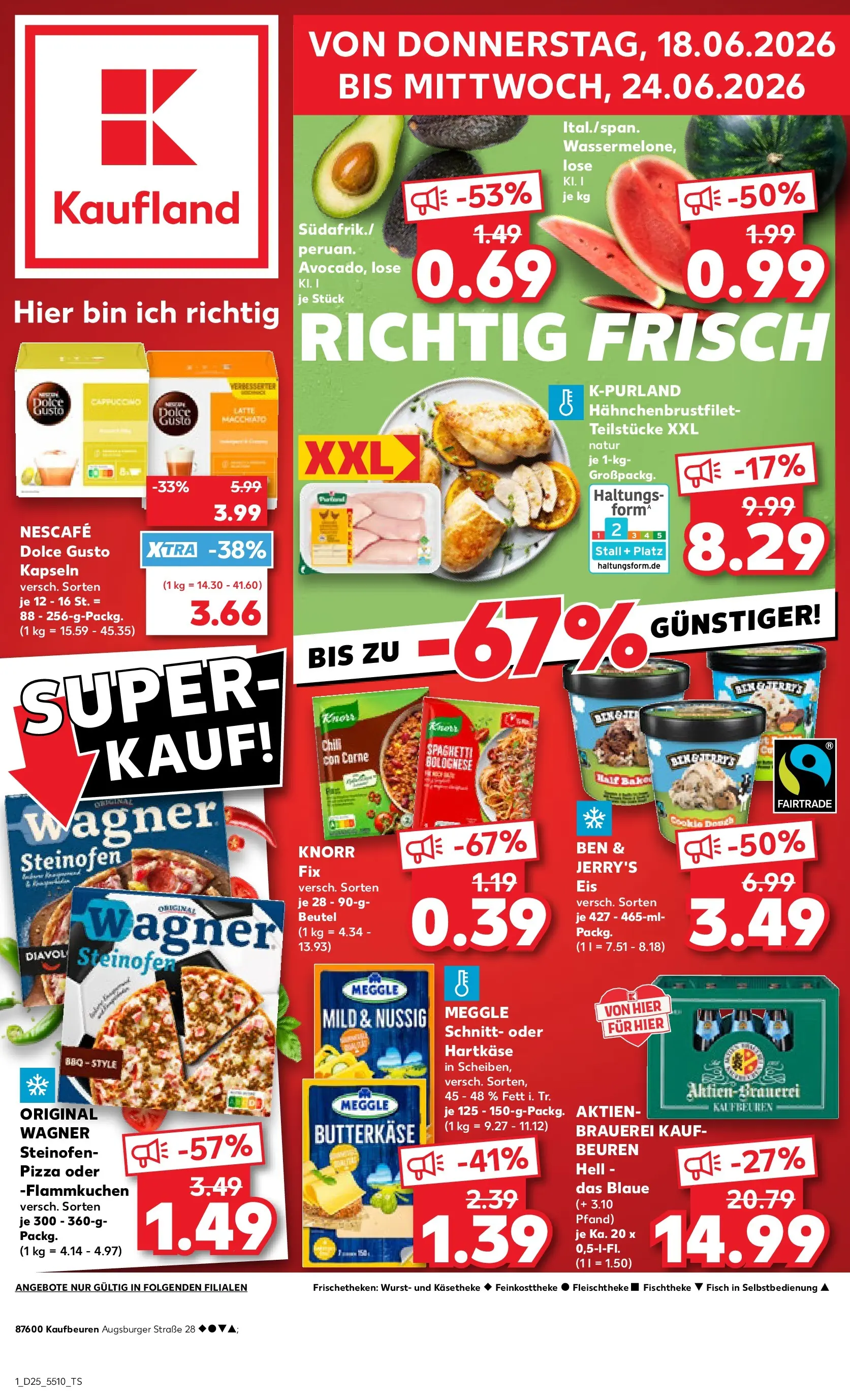 Prospekt Kaufland ab 15.06.2026 ยป Angebote und Werbung Online | Seite: 12 | Produkte: Knorr fix, Knorr, Wurst, Eis Prospekt Kaufland ab 15.06.2026 ยป Angebote Online zum Blรคttern | Seite: 12 | Produkte: Knorr fix, Knorr, Wurst, Eis