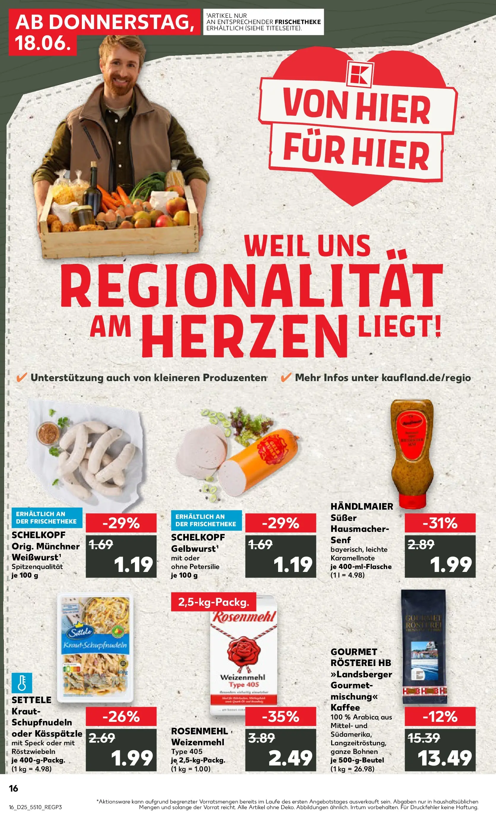 Prospekt Kaufland ab 15.06.2026 ยป Angebote und Werbung Online | Seite: 1 | Produkte: Weiรwurst, Weizenmehl, Kraut, Petersilie Prospekt Kaufland ab 15.06.2026 ยป Angebote Online zum Blรคttern | Seite: 1 | Produkte: Weiรwurst, Weizenmehl, Kraut, Petersilie