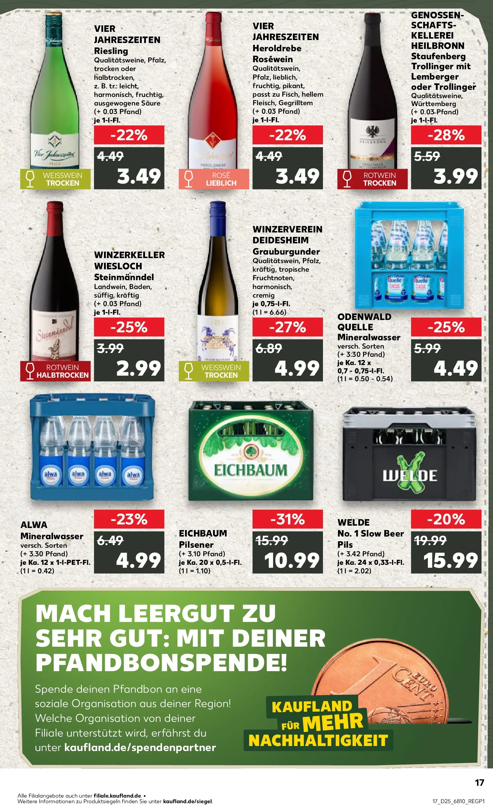 Prospekt Kaufland ab 14.06.2026 » Angebote Online zum Blättern | Seite: 22 | Produkte: Weißwein, Rotwein, Rosewein, Pils