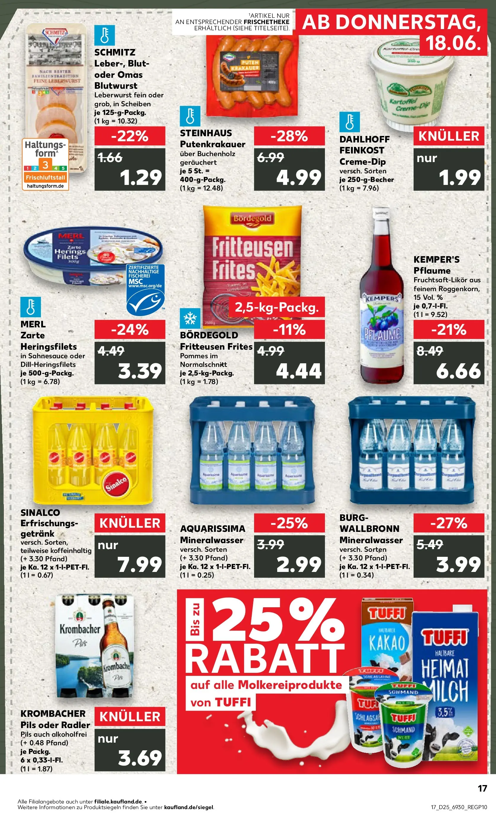 Prospekt Kaufland ab 14.06.2026 » Angebote Online zum Blättern | Seite: 26 | Produkte: Pommes, Mineralwasser, Creme, Radler