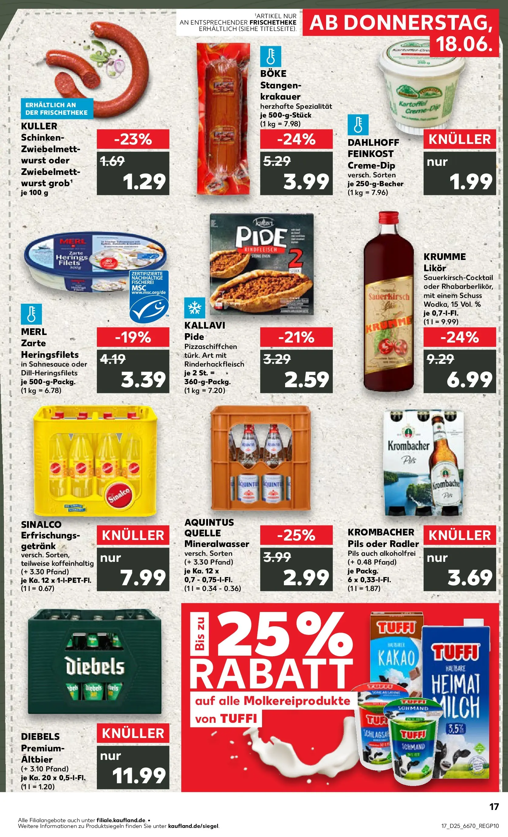 Prospekt Kaufland ab 14.06.2026 » Angebote Online zum Blättern | Seite: 26 | Produkte: Likör, Radler, Diebels, Rindfleisch