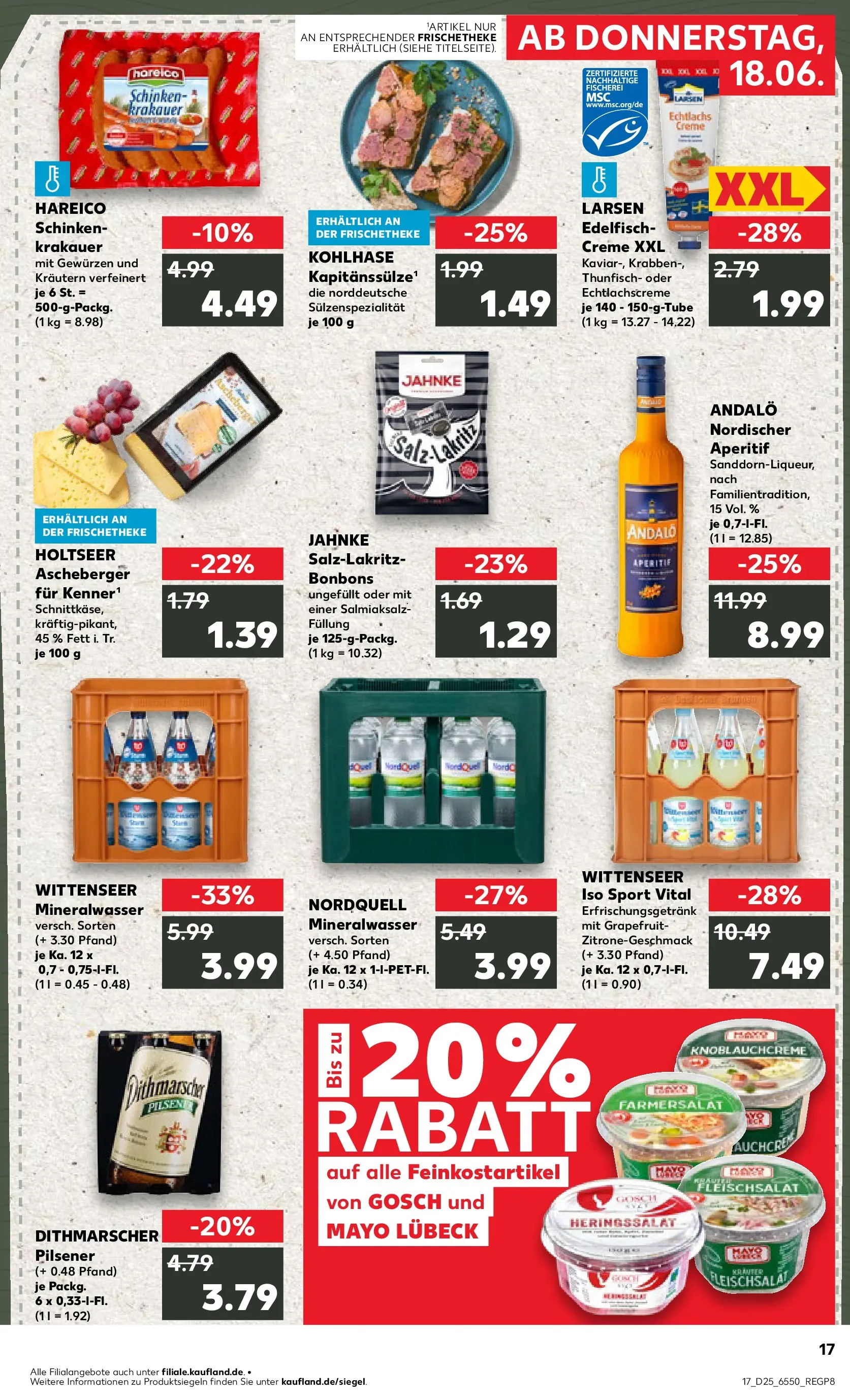 Prospekt Kaufland ab 14.06.2026 ยป Angebote und Werbung Online | Seite: 26 | Produkte: Thunfisch, Mineralwasser, Creme, Grapefruit Prospekt Kaufland ab 14.06.2026 ยป Angebote Online zum Blรคttern | Seite: 26 | Produkte: Thunfisch, Mineralwasser, Creme, Grapefruit