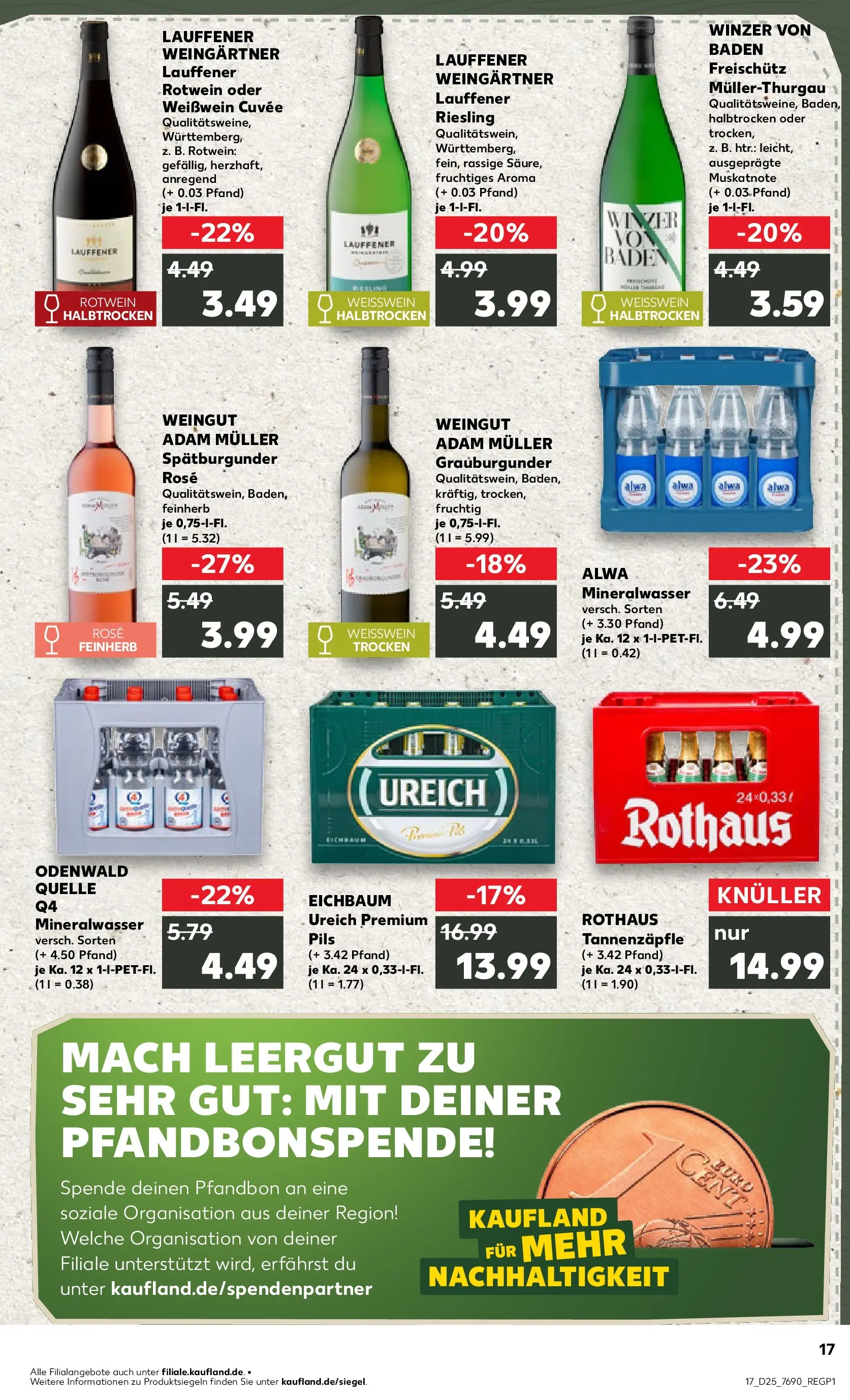Prospekt Kaufland ab 14.06.2026 ยป Angebote und Werbung Online | Seite: 26 | Produkte: Weiรwein, Rotwein, Pils, Mineralwasser Prospekt Kaufland ab 14.06.2026 ยป Angebote Online zum Blรคttern | Seite: 26 | Produkte: Weiรwein, Rotwein, Pils, Mineralwasser
