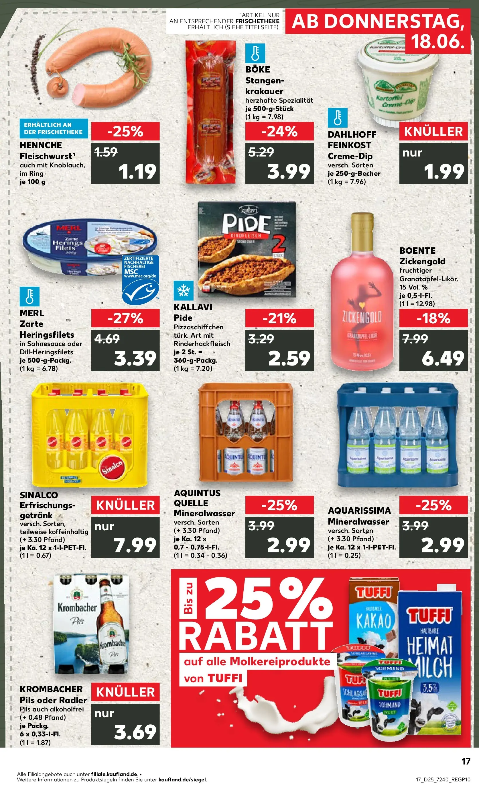 Prospekt Kaufland ab 14.06.2026 ยป Angebote und Werbung Online | Seite: 26 | Produkte: Sinalco, Pils, Mineralwasser, Rindfleisch Prospekt Kaufland ab 14.06.2026 ยป Angebote Online zum Blรคttern | Seite: 26 | Produkte: Sinalco, Pils, Mineralwasser, Rindfleisch