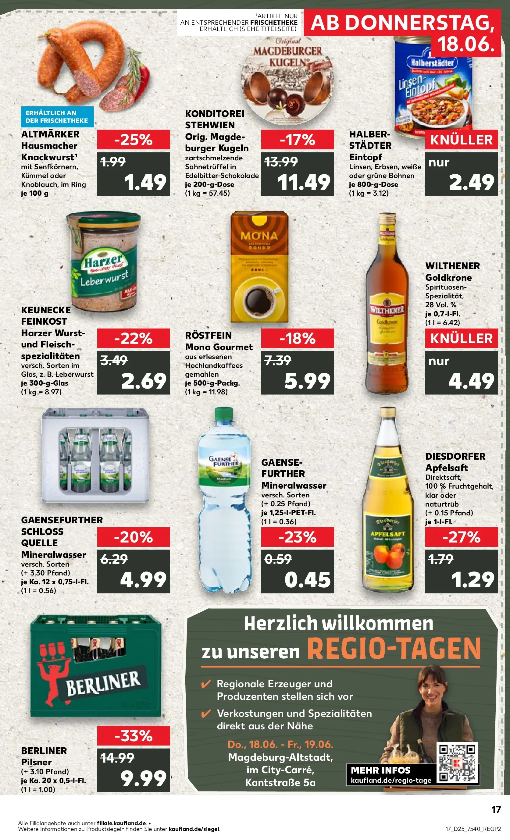 Prospekt Kaufland ab 14.06.2026 ยป Angebote und Werbung Online | Seite: 26 | Produkte: Burger, Apfelsaft, Fleisch, Berliner pilsner Prospekt Kaufland ab 14.06.2026 ยป Angebote Online zum Blรคttern | Seite: 26 | Produkte: Burger, Apfelsaft, Fleisch, Berliner pilsner