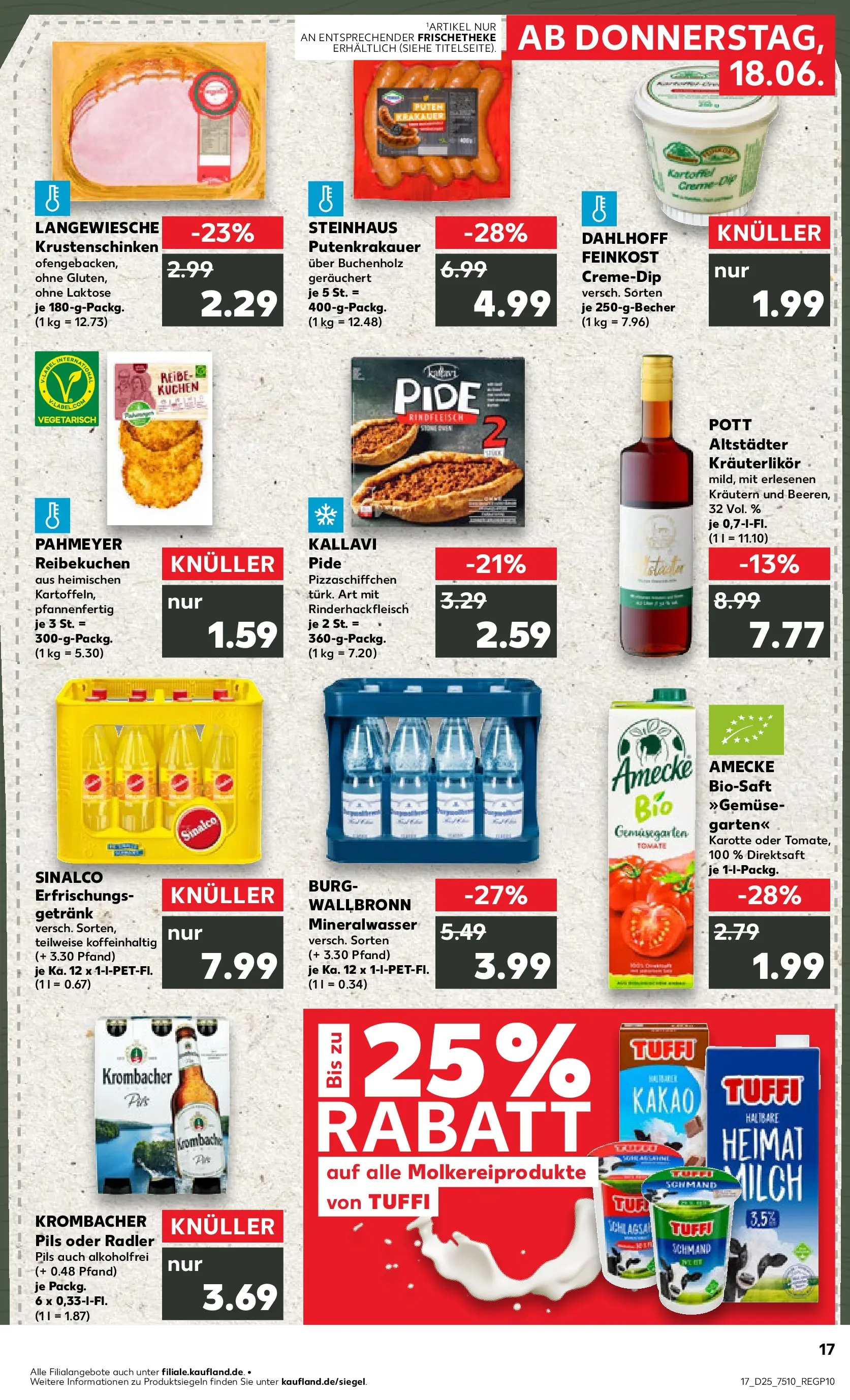 Prospekt Kaufland ab 14.06.2026 ยป Angebote und Werbung Online | Seite: 26 | Produkte: Sinalco, Radler, Krombacher, Karotte Prospekt Kaufland ab 14.06.2026 ยป Angebote Online zum Blรคttern | Seite: 26 | Produkte: Sinalco, Radler, Krombacher, Karotte