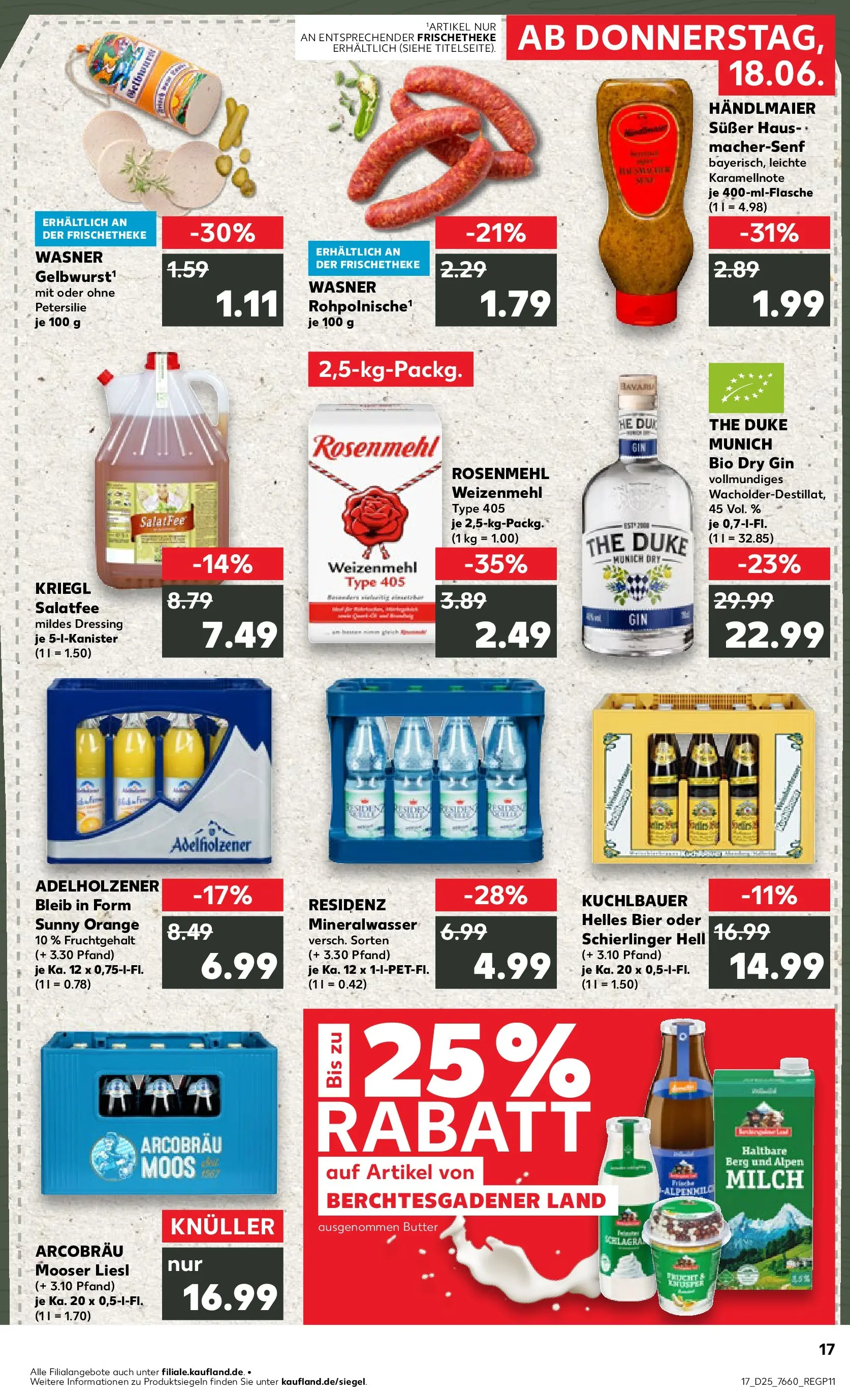 Prospekt Kaufland ab 14.06.2026 » Angebote Online zum Blättern | Seite: 26 | Produkte: Milch, Butter, Adelholzener, Mineralwasser