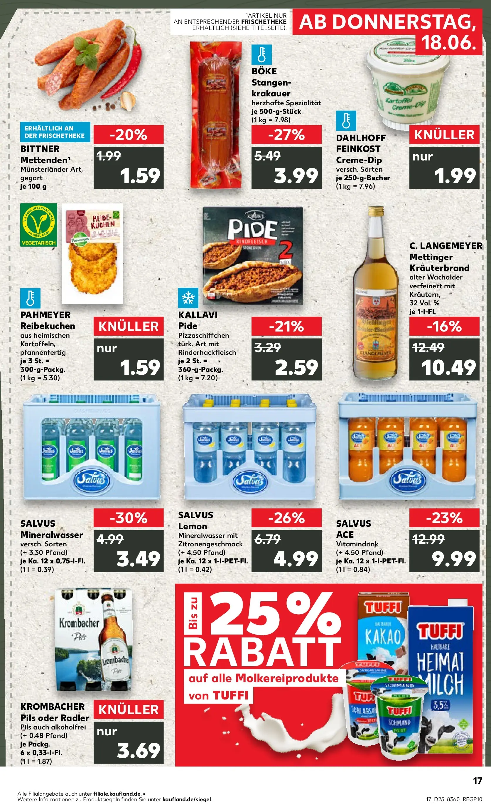 Prospekt Kaufland ab 15.06.2026 » Angebote Online zum Blättern | Seite: 2 | Produkte: Milch, Radler, Krombacher, Pizza