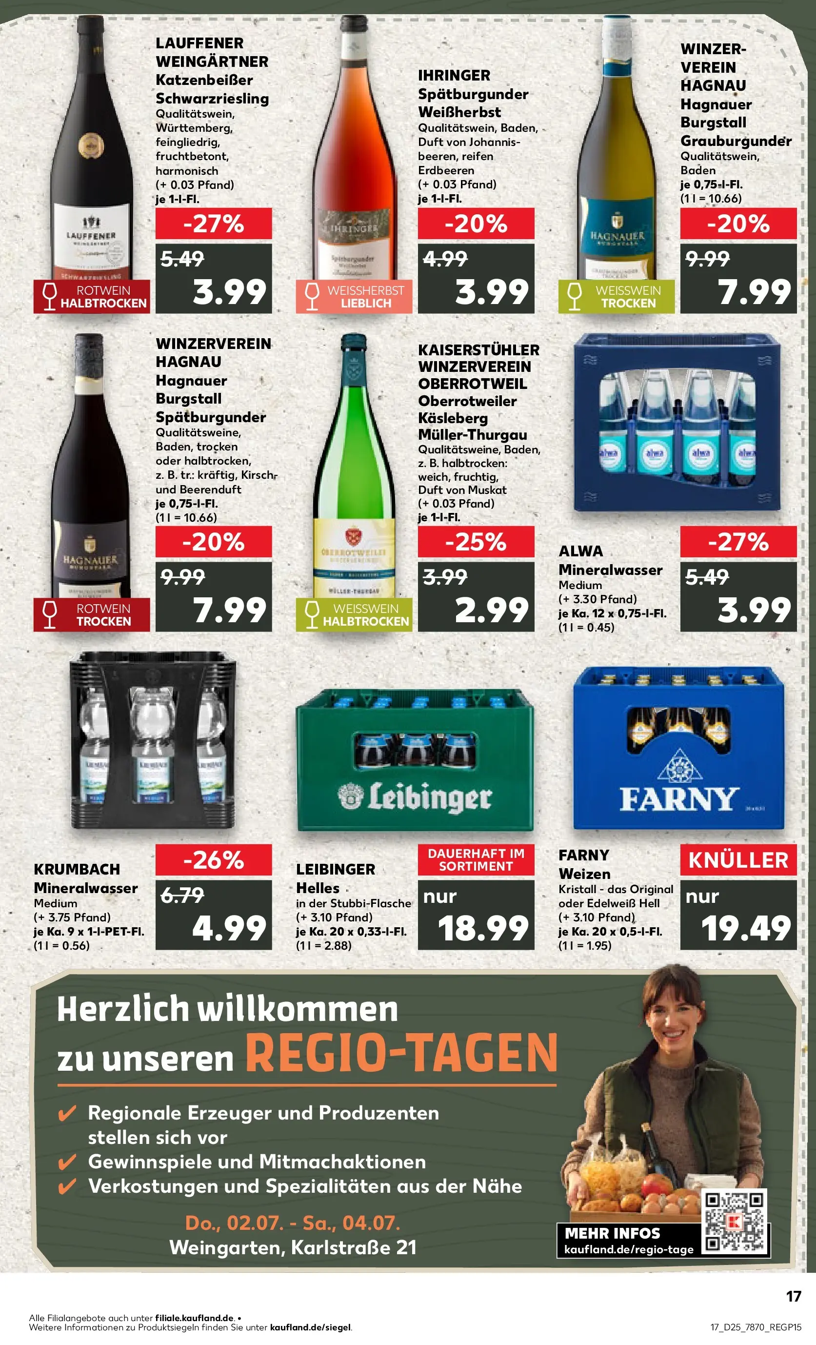 Prospekt Kaufland ab 14.06.2026 » Angebote Online zum Blättern | Seite: 22 | Produkte: Weißwein, Rotwein, Duft, Erdbeeren