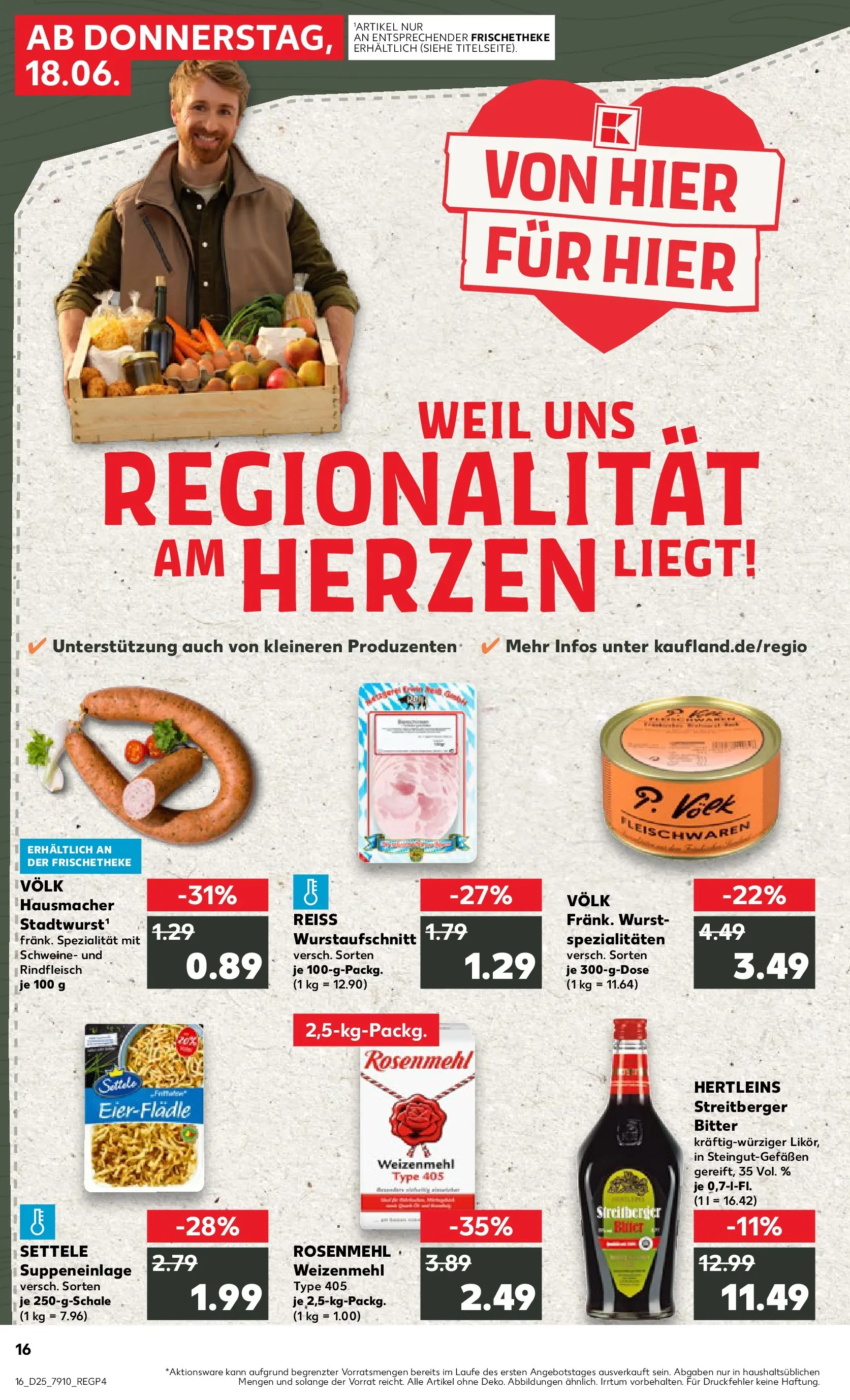 Prospekt Kaufland ab 14.06.2026 ยป Angebote und Werbung Online | Seite: 25 | Produkte: Weizenmehl, Wurst, Rindfleisch Prospekt Kaufland ab 14.06.2026 ยป Angebote Online zum Blรคttern | Seite: 25 | Produkte: Weizenmehl, Wurst, Rindfleisch