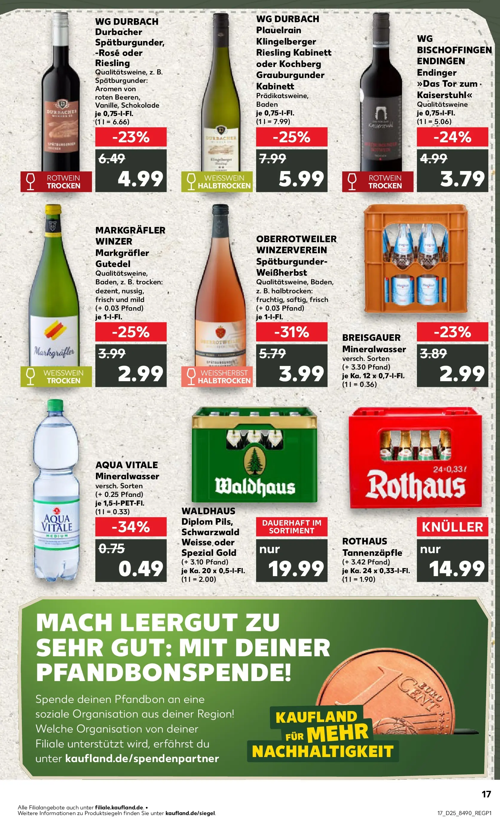 Prospekt Kaufland ab 14.06.2026 ยป Angebote und Werbung Online | Seite: 26 | Produkte: Schokolade, Weiรwein, Rotwein, Mineralwasser Prospekt Kaufland ab 14.06.2026 ยป Angebote Online zum Blรคttern | Seite: 26 | Produkte: Schokolade, Weiรwein, Rotwein, Mineralwasser
