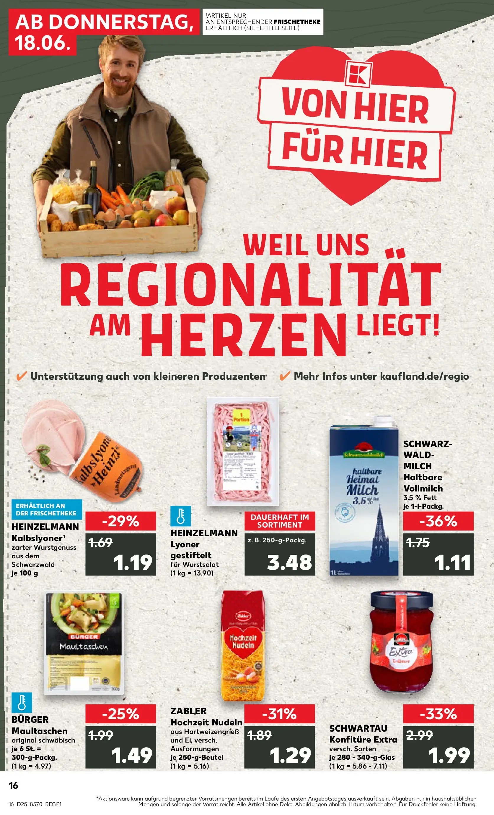 Prospekt Kaufland ab 14.06.2026 ยป Angebote und Werbung Online | Seite: 25 | Produkte: Milch, Burger, Pasta, Nudeln Prospekt Kaufland ab 14.06.2026 ยป Angebote Online zum Blรคttern | Seite: 25 | Produkte: Milch, Burger, Pasta, Nudeln