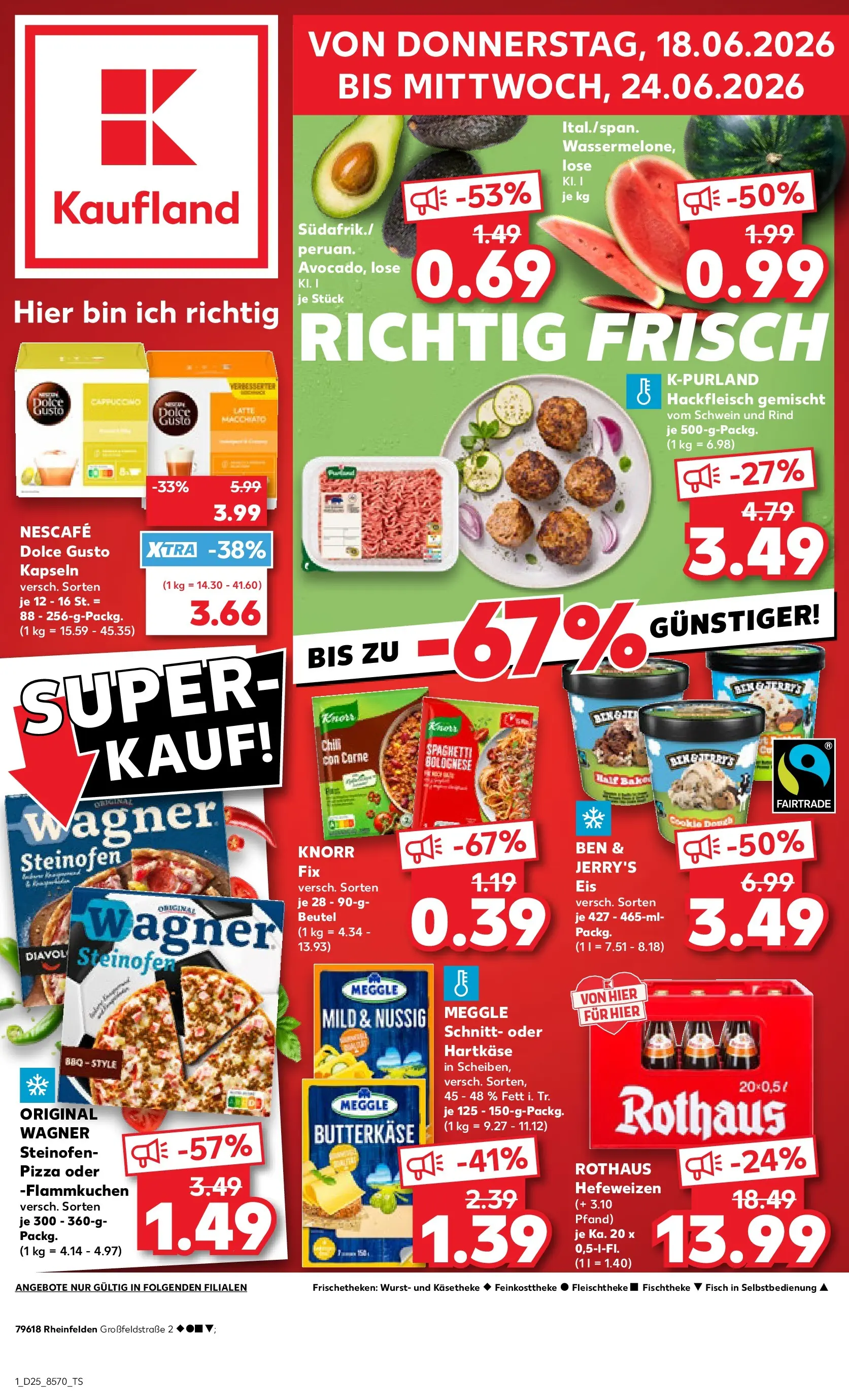 Prospekt Kaufland ab 14.06.2026 ยป Angebote und Werbung Online | Seite: 10 | Produkte: Ben & Jerry's, Fisch, Avocado, Hackfleisch Prospekt Kaufland ab 14.06.2026 ยป Angebote Online zum Blรคttern | Seite: 10 | Produkte: Ben & Jerry's, Fisch, Avocado, Hackfleisch