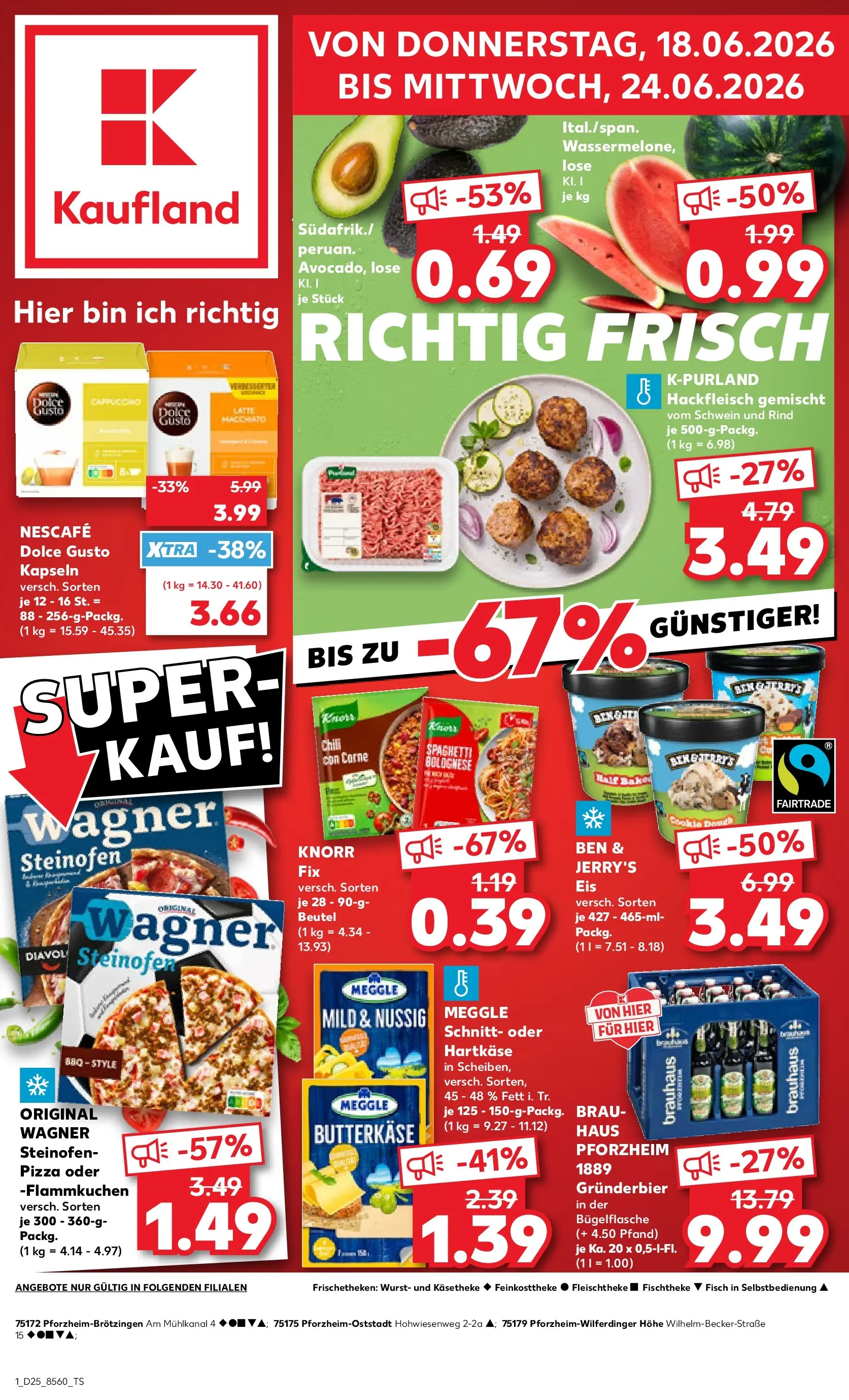 Prospekt Kaufland ab 14.06.2026 » Angebote Online zum Blättern | Seite: 6 | Produkte: Ben & Jerry's, Avocado, Wurst, Eis
