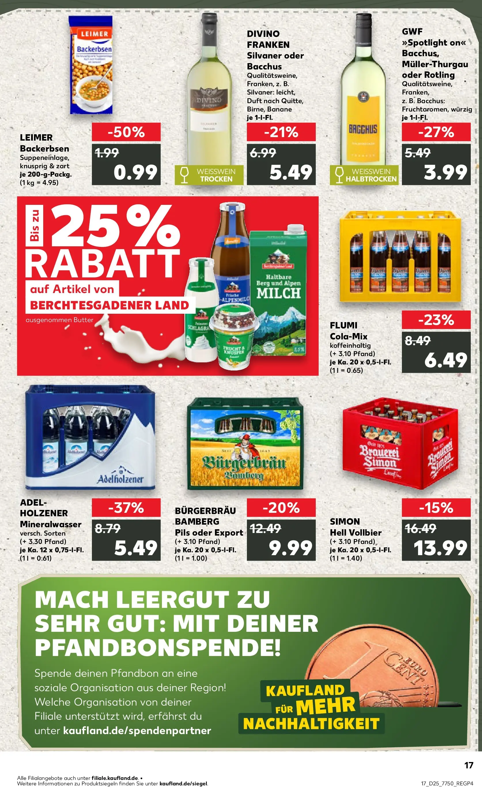 Prospekt Kaufland ab 14.06.2026 ยป Angebote und Werbung Online | Seite: 26 | Produkte: Butter, Weiรwein, Adelholzener, Mineralwasser Prospekt Kaufland ab 14.06.2026 ยป Angebote Online zum Blรคttern | Seite: 26 | Produkte: Butter, Weiรwein, Adelholzener, Mineralwasser