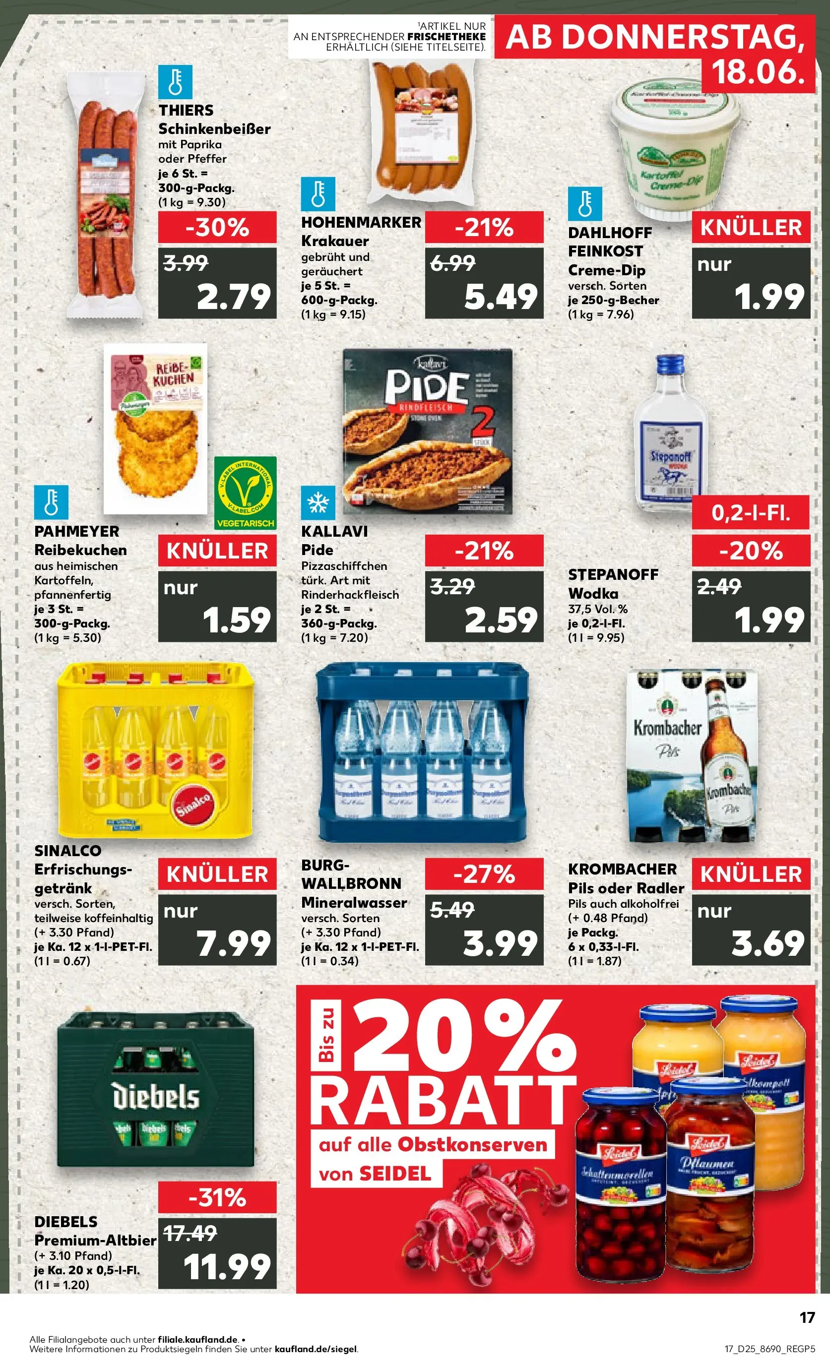 Prospekt Kaufland ab 18.06.2026 » Angebote Online zum Blättern | Seite: 17