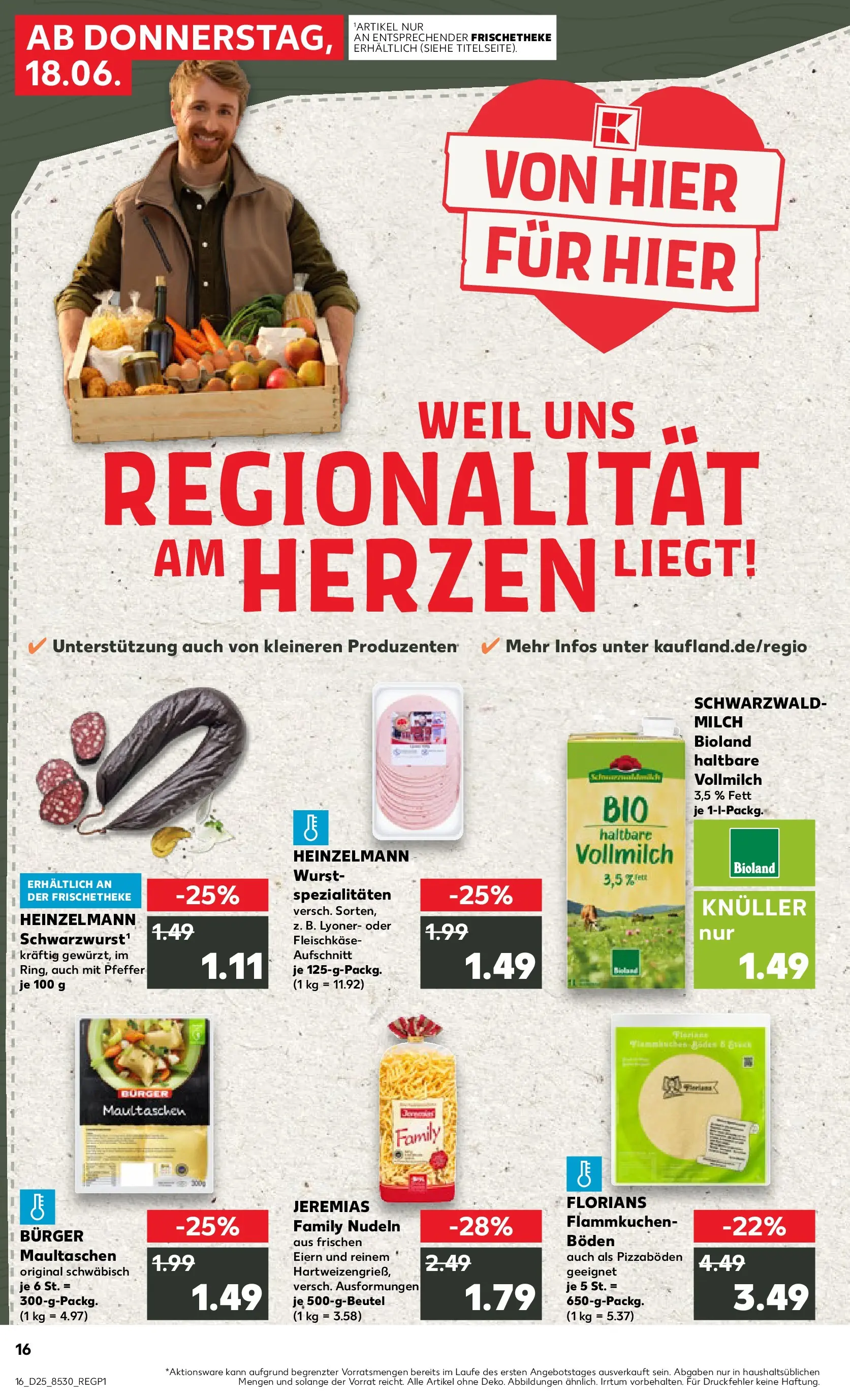 Prospekt Kaufland ab 14.06.2026 » Angebote Online zum Blättern | Seite: 21 | Produkte: Burger, Pudding, Pfeffer, Wurst