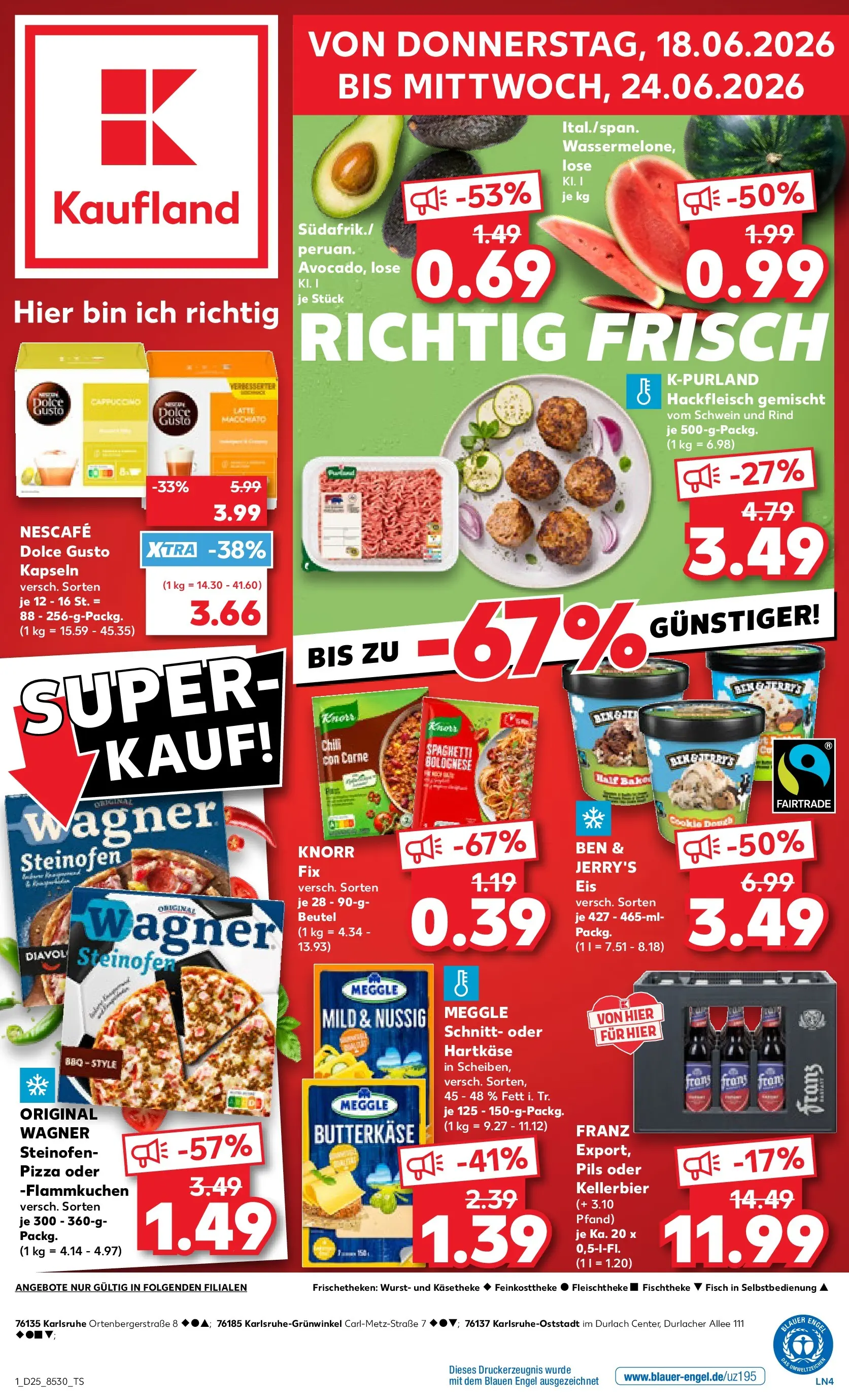 Prospekt Kaufland ab 14.06.2026 » Angebote Online zum Blättern | Seite: 6 | Produkte: Nescafe, Avocado, Wurst, Chili