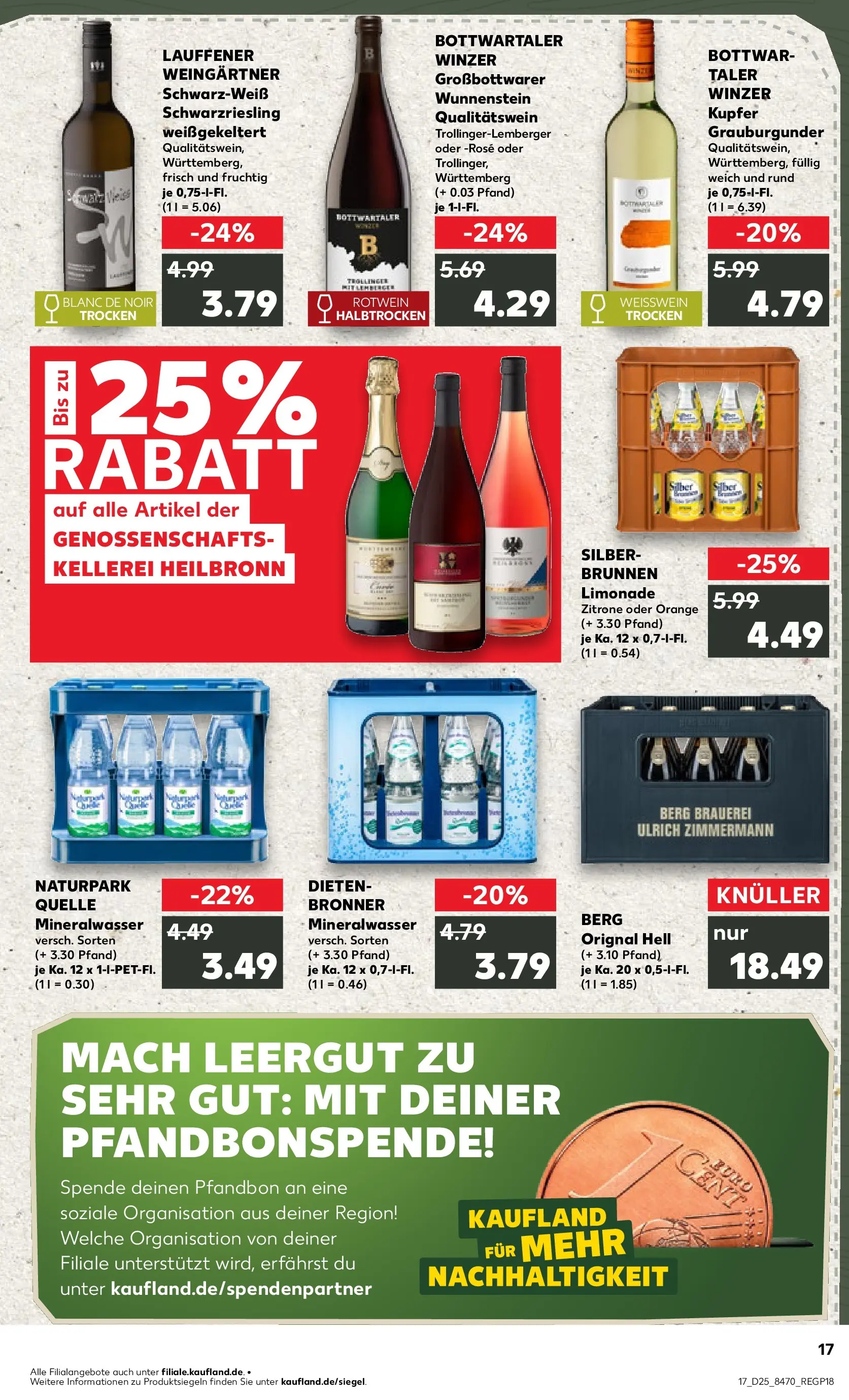 Prospekt Kaufland ab 14.06.2026 ยป Angebote und Werbung Online | Seite: 26 | Produkte: Weiรwein, Weiรwein trocken, Limonade, Mineralwasser Prospekt Kaufland ab 14.06.2026 ยป Angebote Online zum Blรคttern | Seite: 26 | Produkte: Weiรwein, Weiรwein trocken, Limonade, Mineralwasser
