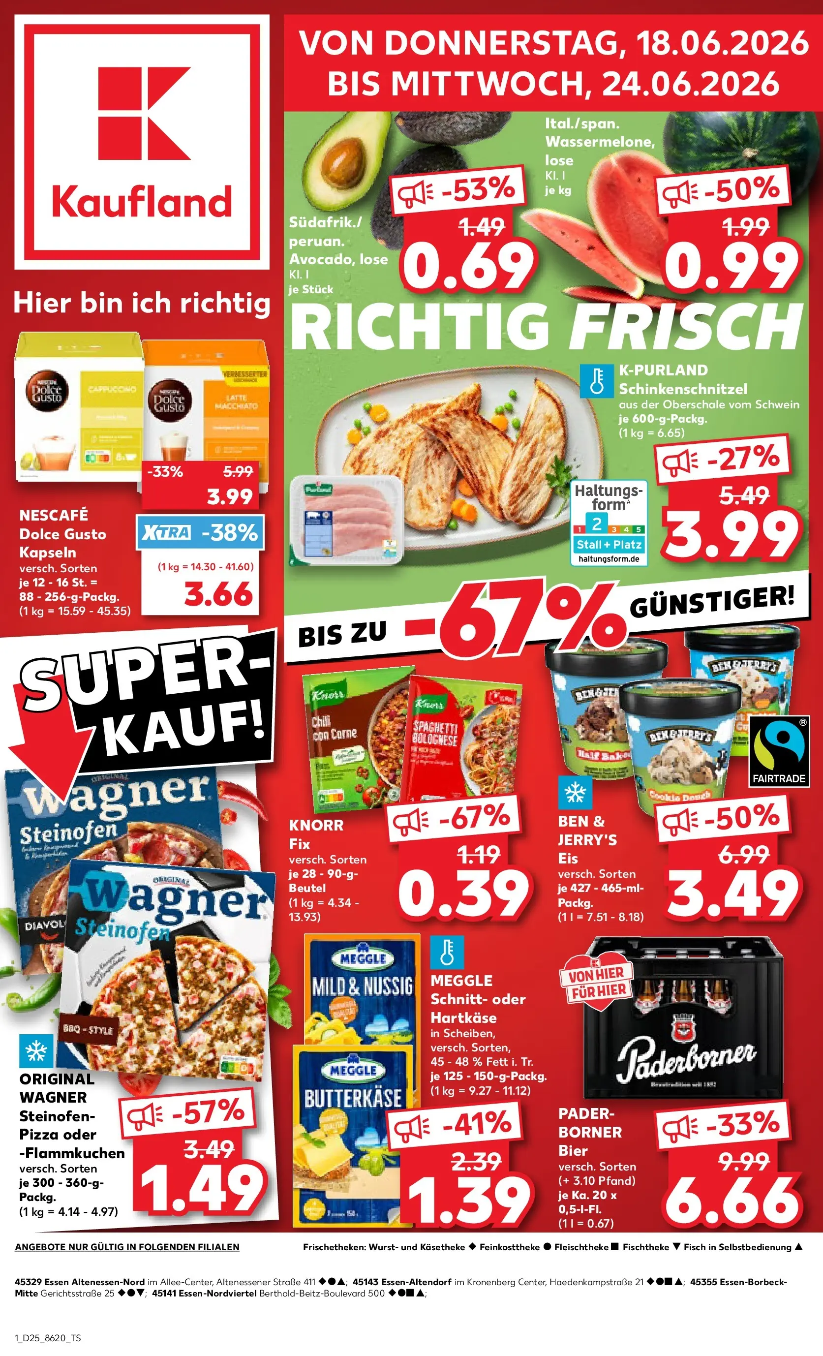 Prospekt Kaufland ab 14.06.2026 ยป Angebote und Werbung Online | Seite: 10 | Produkte: Butter, Schnitzel, Pizza, Dolce gusto Prospekt Kaufland ab 14.06.2026 ยป Angebote Online zum Blรคttern | Seite: 10 | Produkte: Butter, Schnitzel, Pizza, Dolce gusto