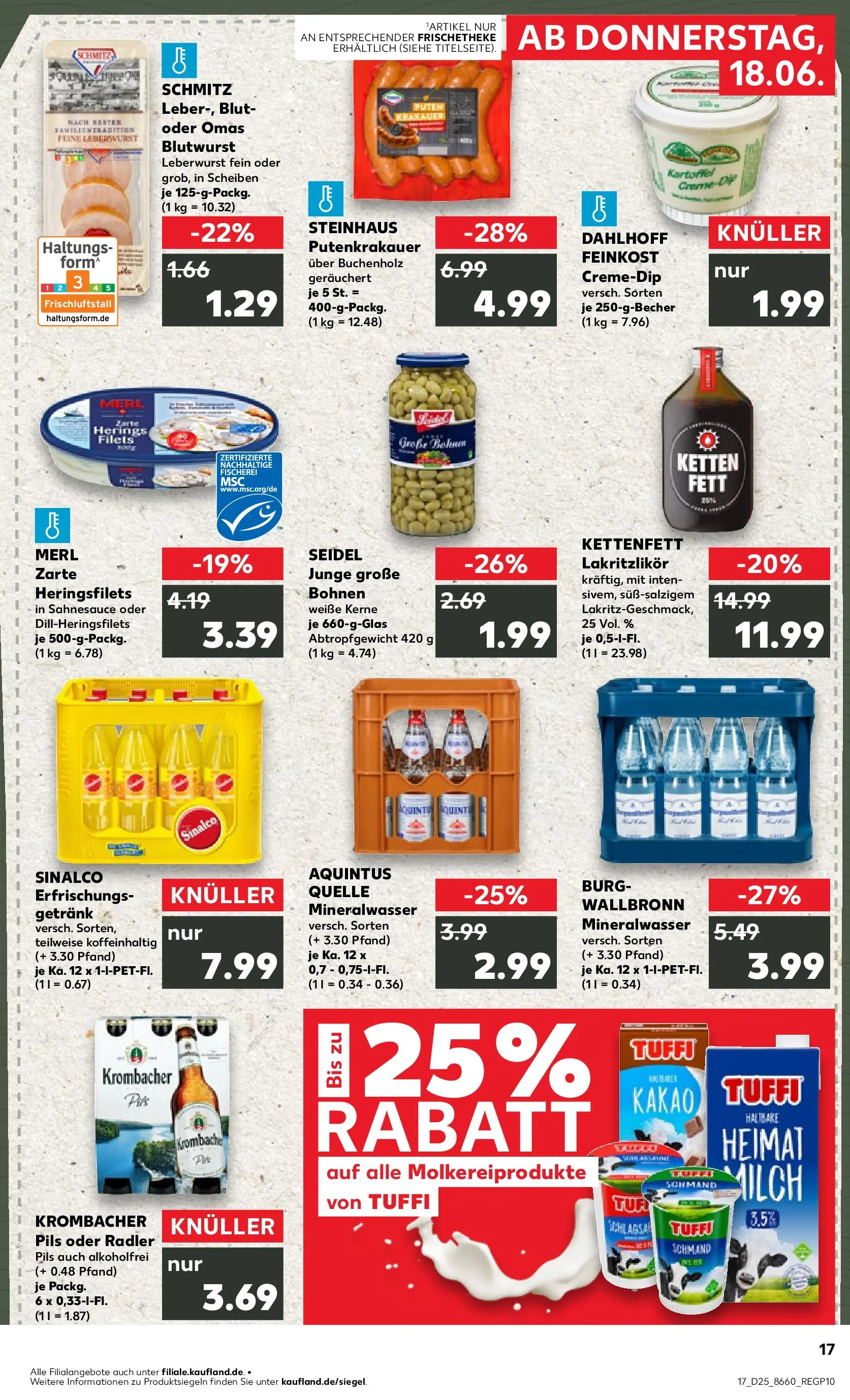 Prospekt Kaufland ab 14.06.2026 ยป Angebote und Werbung Online | Seite: 26 | Produkte: Sinalco, Milch, Mineralwasser, Radler Prospekt Kaufland ab 14.06.2026 ยป Angebote Online zum Blรคttern | Seite: 26 | Produkte: Sinalco, Milch, Mineralwasser, Radler