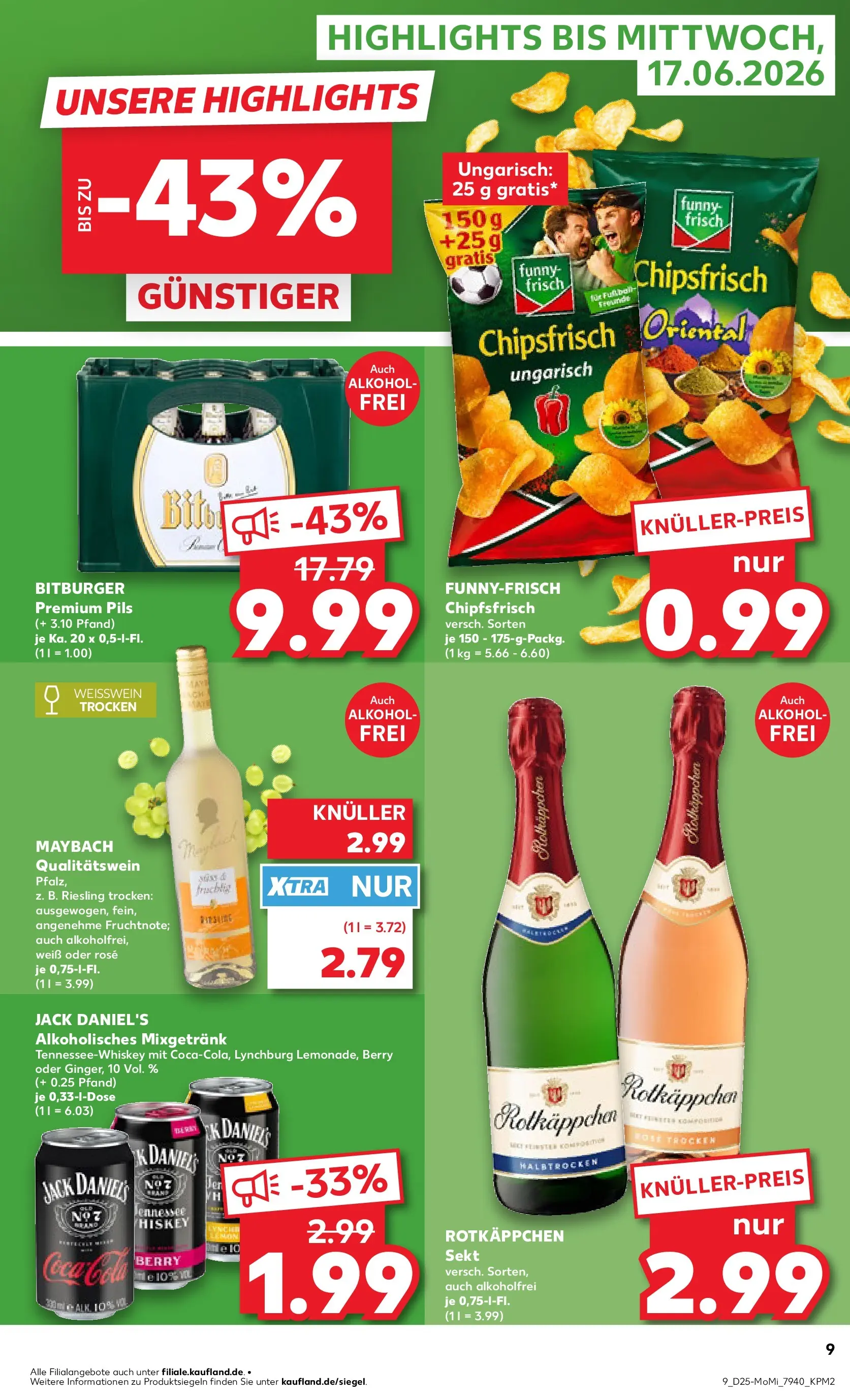 Prospekt Kaufland ab 14.06.2026 ยป Angebote und Werbung Online | Seite: 9 | Produkte: Bitburger, Coca cola, Cola, Sekt Prospekt Kaufland ab 14.06.2026 ยป Angebote Online zum Blรคttern | Seite: 9 | Produkte: Bitburger, Coca cola, Cola, Sekt