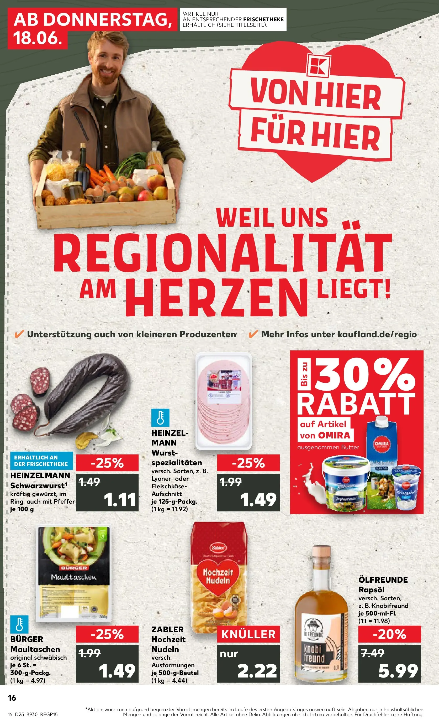 Prospekt Kaufland ab 14.06.2026 » Angebote Online zum Blättern | Seite: 21 | Produkte: Butter, Burger, Wurst, Maultaschen