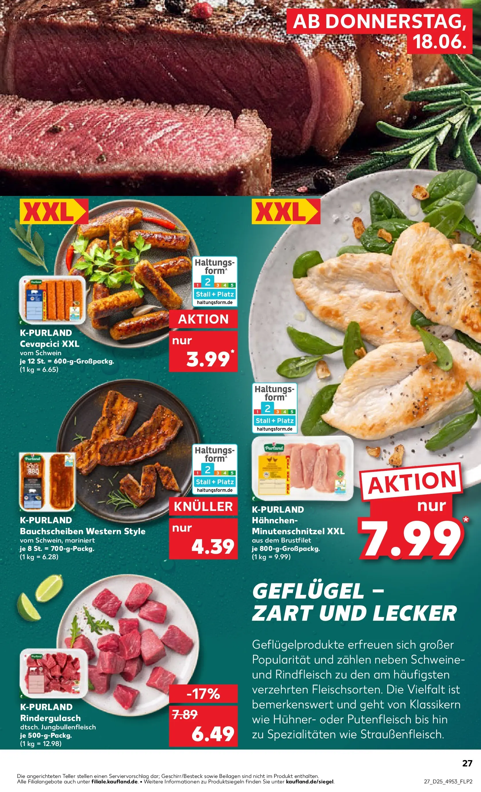 Prospekt Kaufland ab 14.06.2026 ยป Angebote und Werbung Online | Seite: 36 | Produkte: Rindergulasch, Hahnchen, Cevapcici, Rindfleisch Prospekt Kaufland ab 14.06.2026 ยป Angebote Online zum Blรคttern | Seite: 36 | Produkte: Rindergulasch, Hahnchen, Cevapcici, Rindfleisch