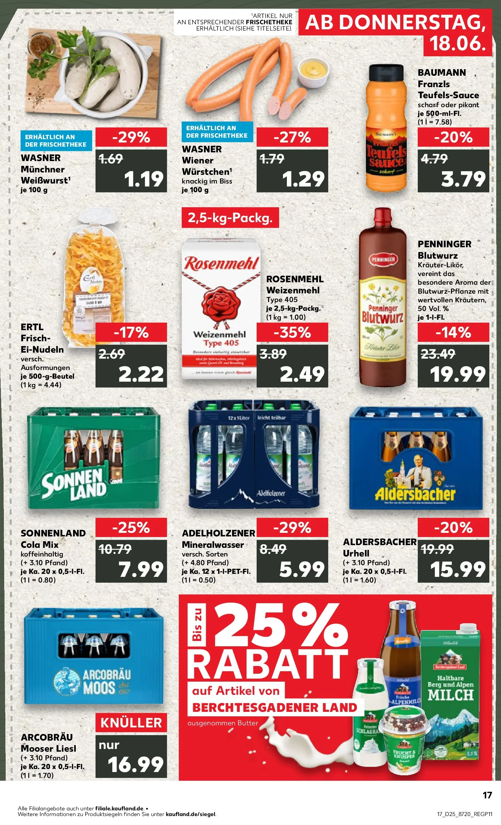 Prospekt Kaufland ab 14.06.2026 ยป Angebote und Werbung Online | Seite: 26 | Produkte: Cola, Butter, Weizenmehl, Mineralwasser Prospekt Kaufland ab 14.06.2026 ยป Angebote Online zum Blรคttern | Seite: 26 | Produkte: Cola, Butter, Weizenmehl, Mineralwasser