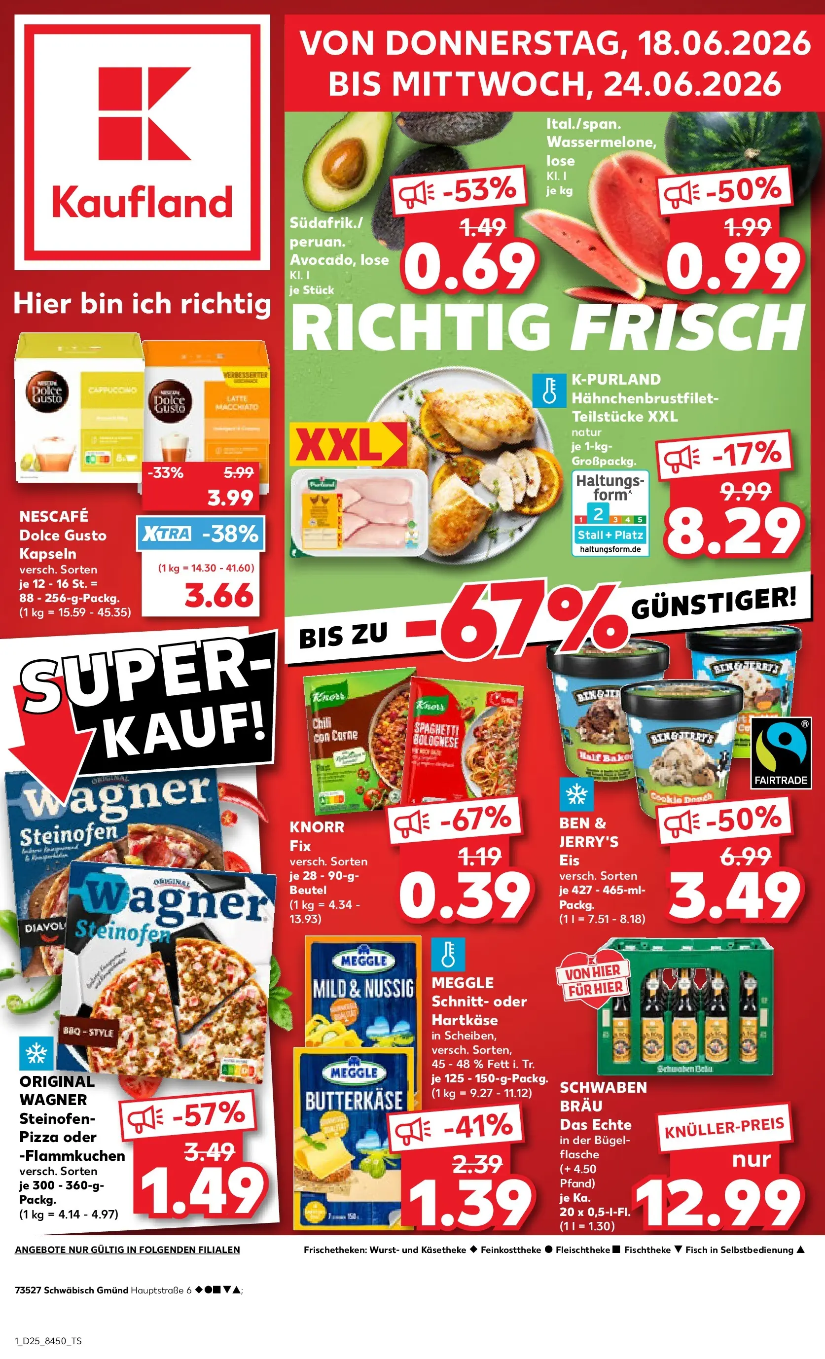 Prospekt Kaufland ab 14.06.2026 » Angebote Online zum Blättern | Seite: 6 | Produkte: Nescafe, Ben & Jerry's, Wurst, Chili