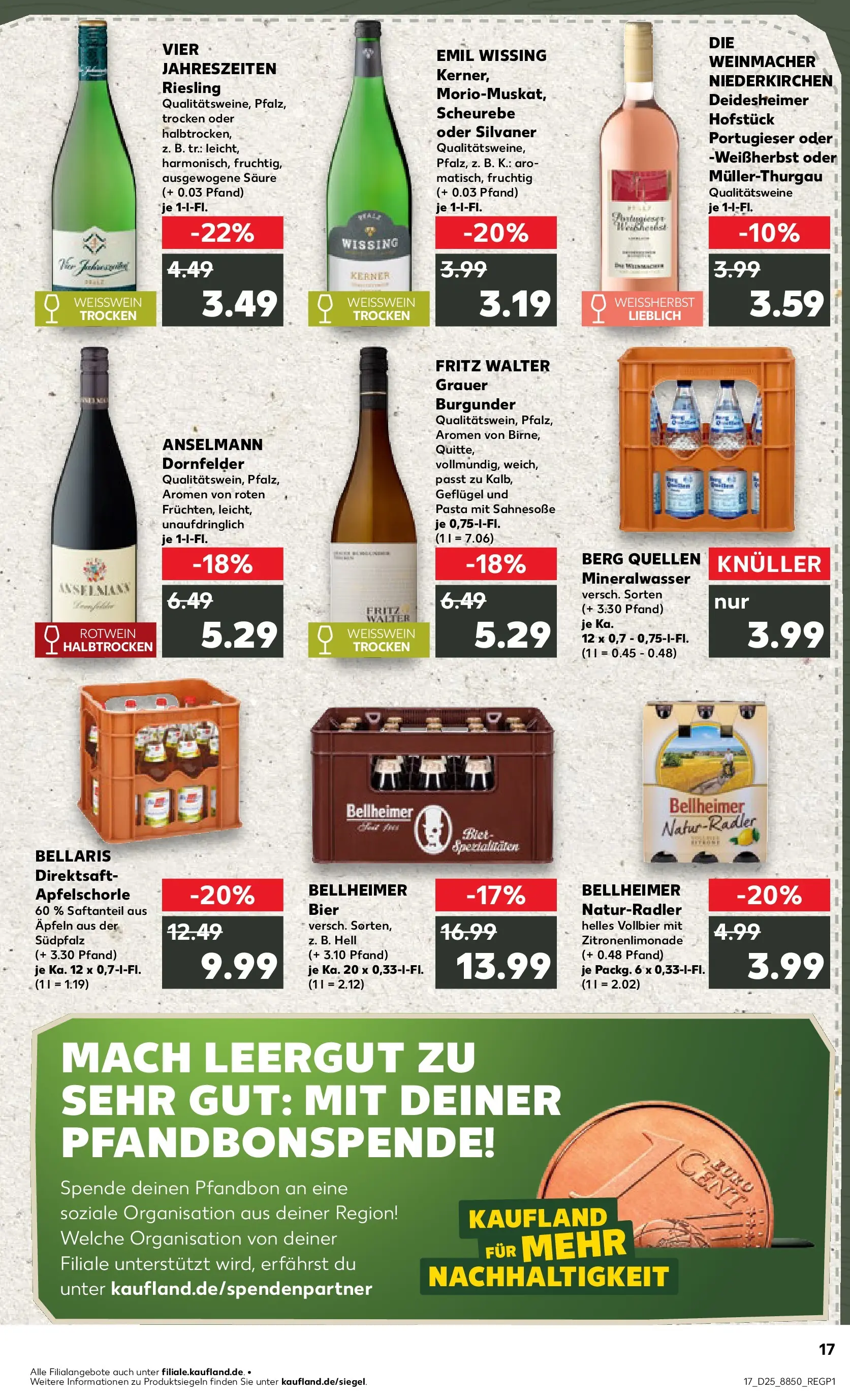 Prospekt Kaufland ab 14.06.2026 ยป Angebote und Werbung Online | Seite: 26 | Produkte: Weiรwein, Rotwein, Mineralwasser, Radler Prospekt Kaufland ab 14.06.2026 ยป Angebote Online zum Blรคttern | Seite: 26 | Produkte: Weiรwein, Rotwein, Mineralwasser, Radler