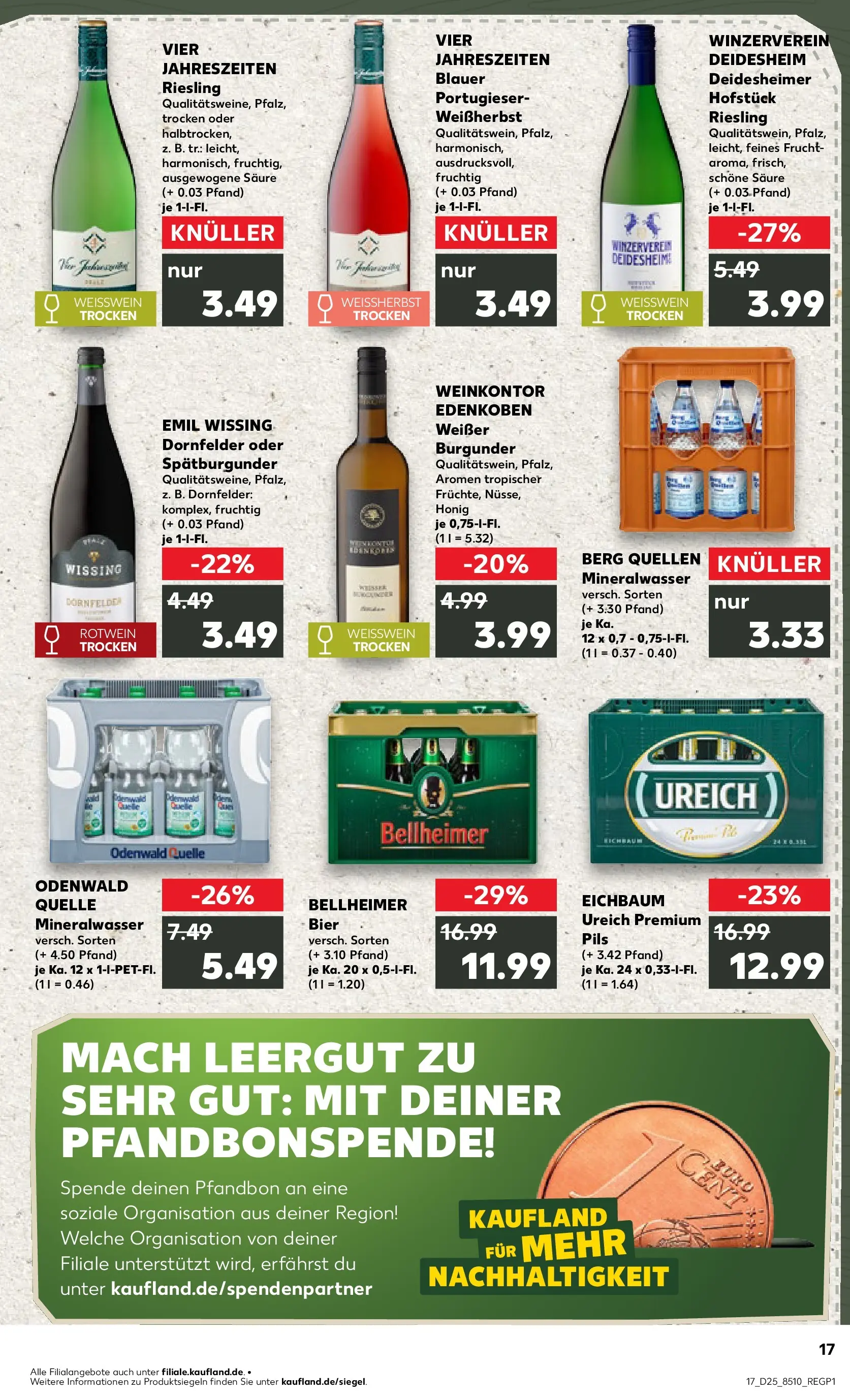 Prospekt Kaufland ab 14.06.2026 » Angebote Online zum Blättern | Seite: 22 | Produkte: Bier, Rotwein, Pils, Mineralwasser