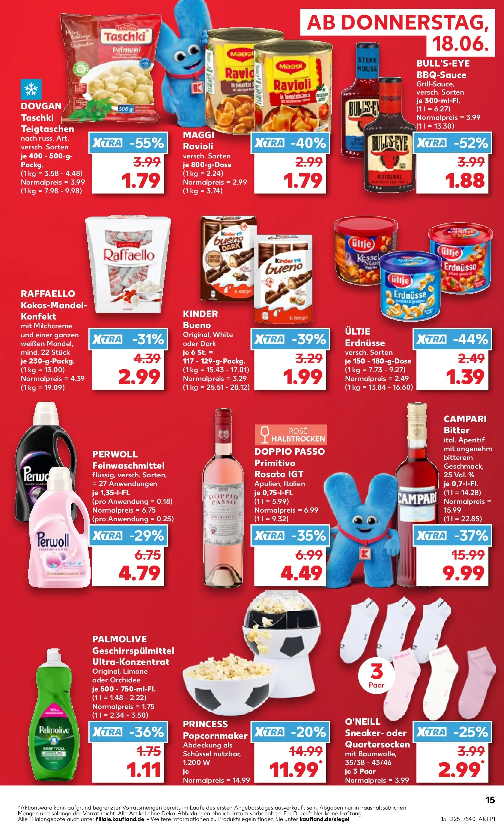 Prospekt Kaufland ab 14.06.2026 ยป Angebote und Werbung Online | Seite: 24 | Produkte: Campari, Doppio passo primitivo, Perwoll, Geschirrspรผlmittel Prospekt Kaufland ab 14.06.2026 ยป Angebote Online zum Blรคttern | Seite: 24 | Produkte: Campari, Doppio passo primitivo, Perwoll, Geschirrspรผlmittel