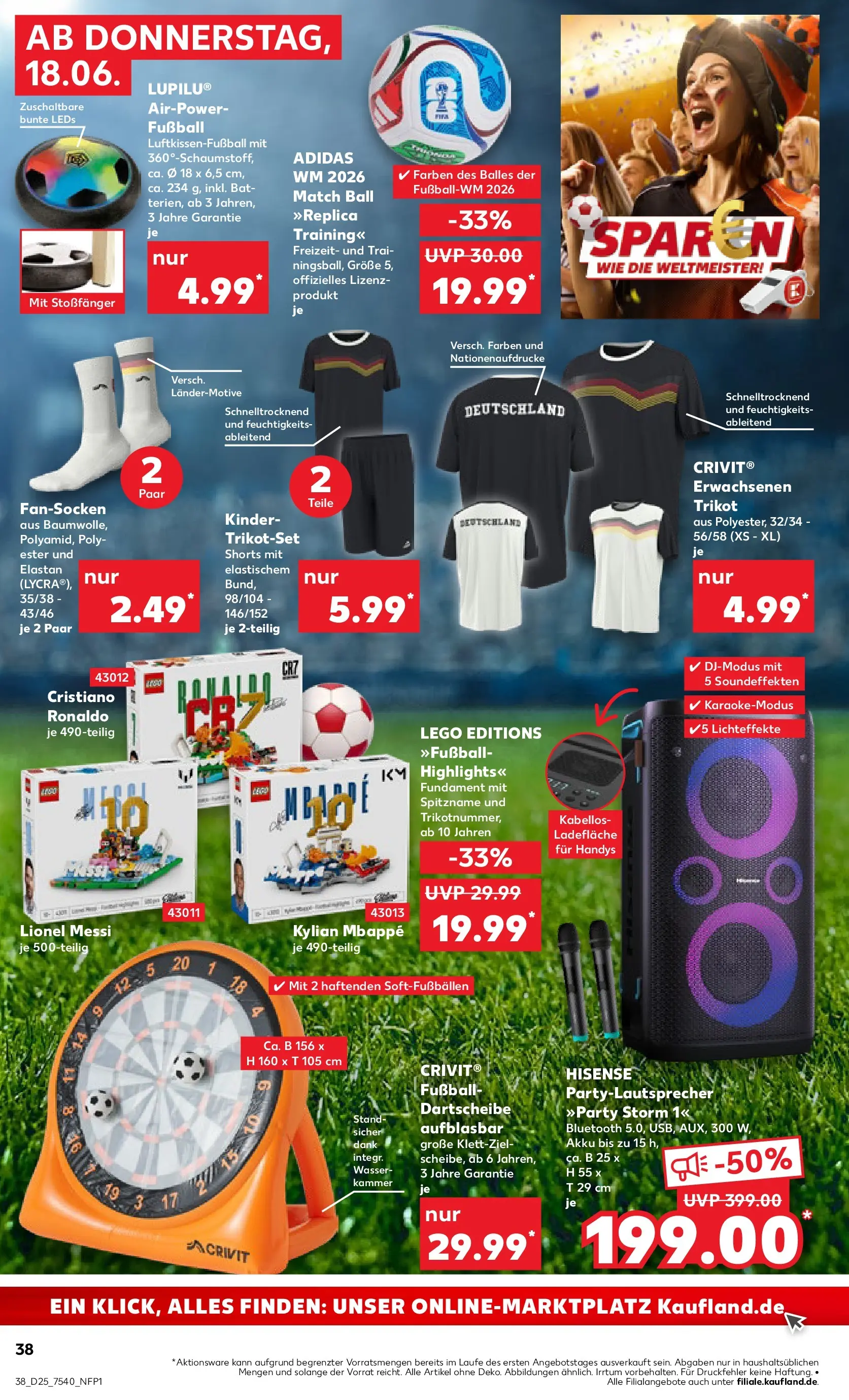 Prospekt Kaufland ab 14.06.2026 ยป Angebote und Werbung Online | Seite: 47 | Produkte: Hisense, Fuรball, Football, Wasser Prospekt Kaufland ab 14.06.2026 ยป Angebote Online zum Blรคttern | Seite: 47 | Produkte: Hisense, Fuรball, Football, Wasser