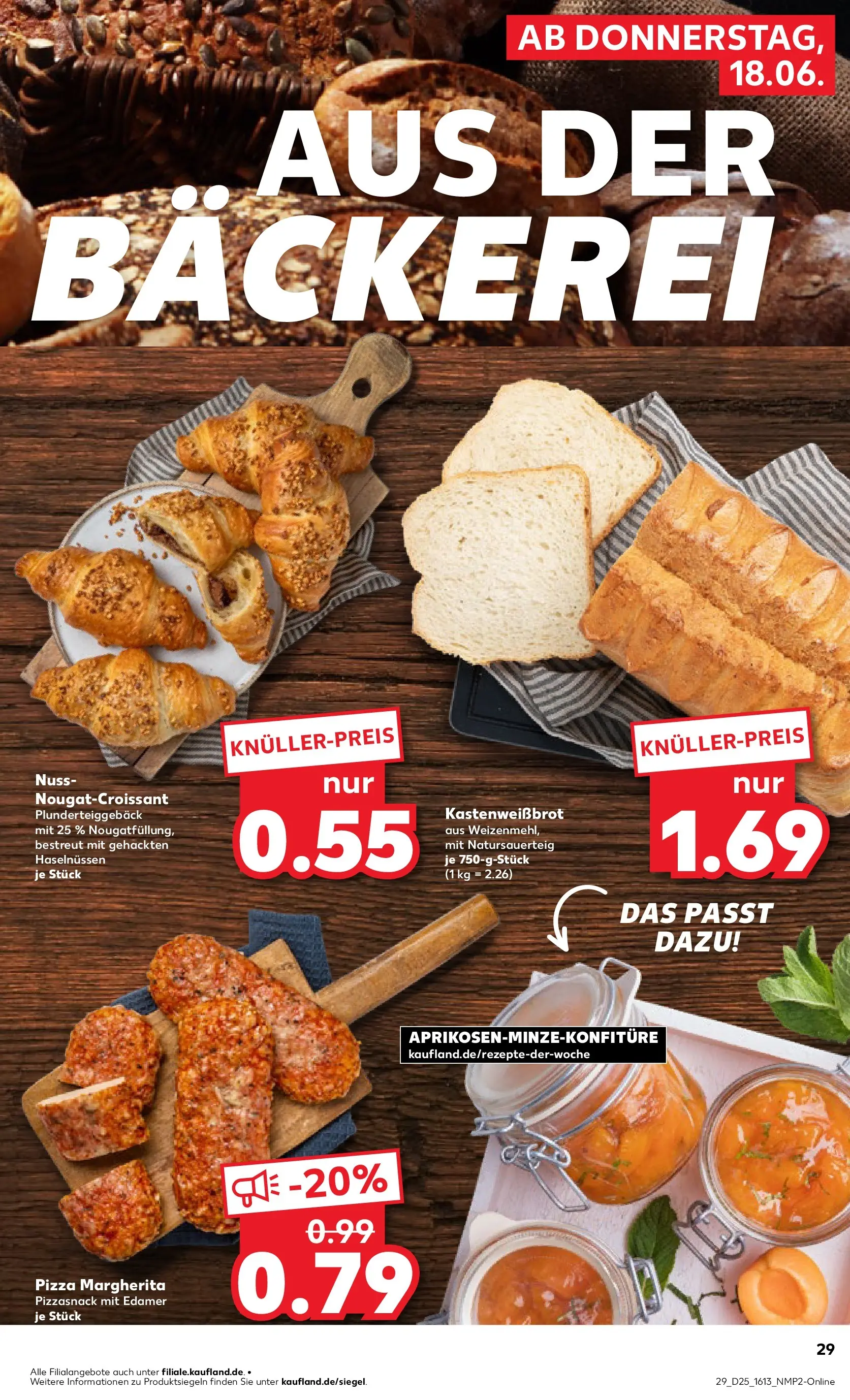 Prospekt Kaufland ab 14.06.2026 ยป Angebote und Werbung Online | Seite: 38 | Produkte: Bรคckerei, Croissant, Edamer, Pizza Prospekt Kaufland ab 14.06.2026 ยป Angebote Online zum Blรคttern | Seite: 38 | Produkte: Bรคckerei, Croissant, Edamer, Pizza