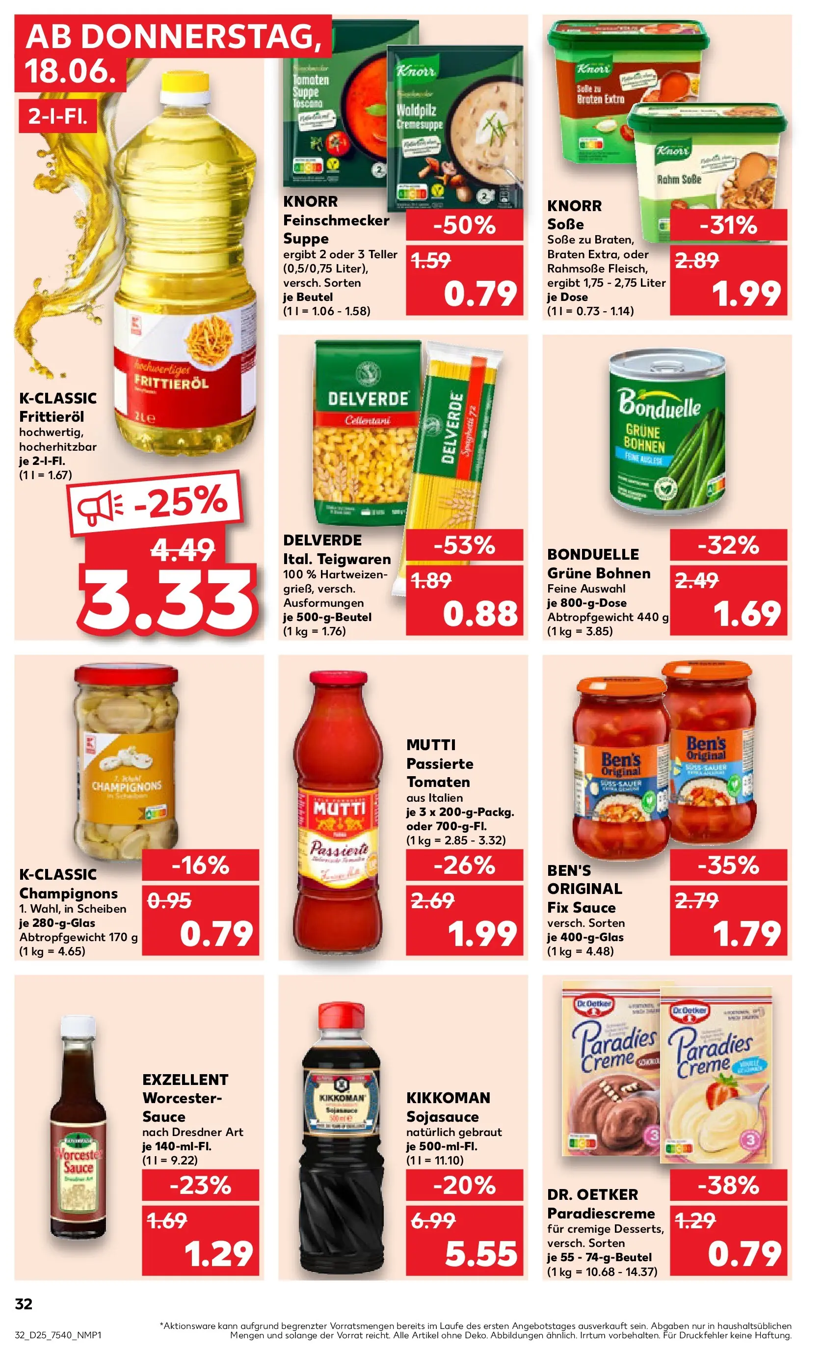 Prospekt Kaufland ab 14.06.2026 ยป Angebote und Werbung Online | Seite: 41 | Produkte: Tomaten, Knorr, Champignons, Soรe Prospekt Kaufland ab 14.06.2026 ยป Angebote Online zum Blรคttern | Seite: 41 | Produkte: Tomaten, Knorr, Champignons, Soรe
