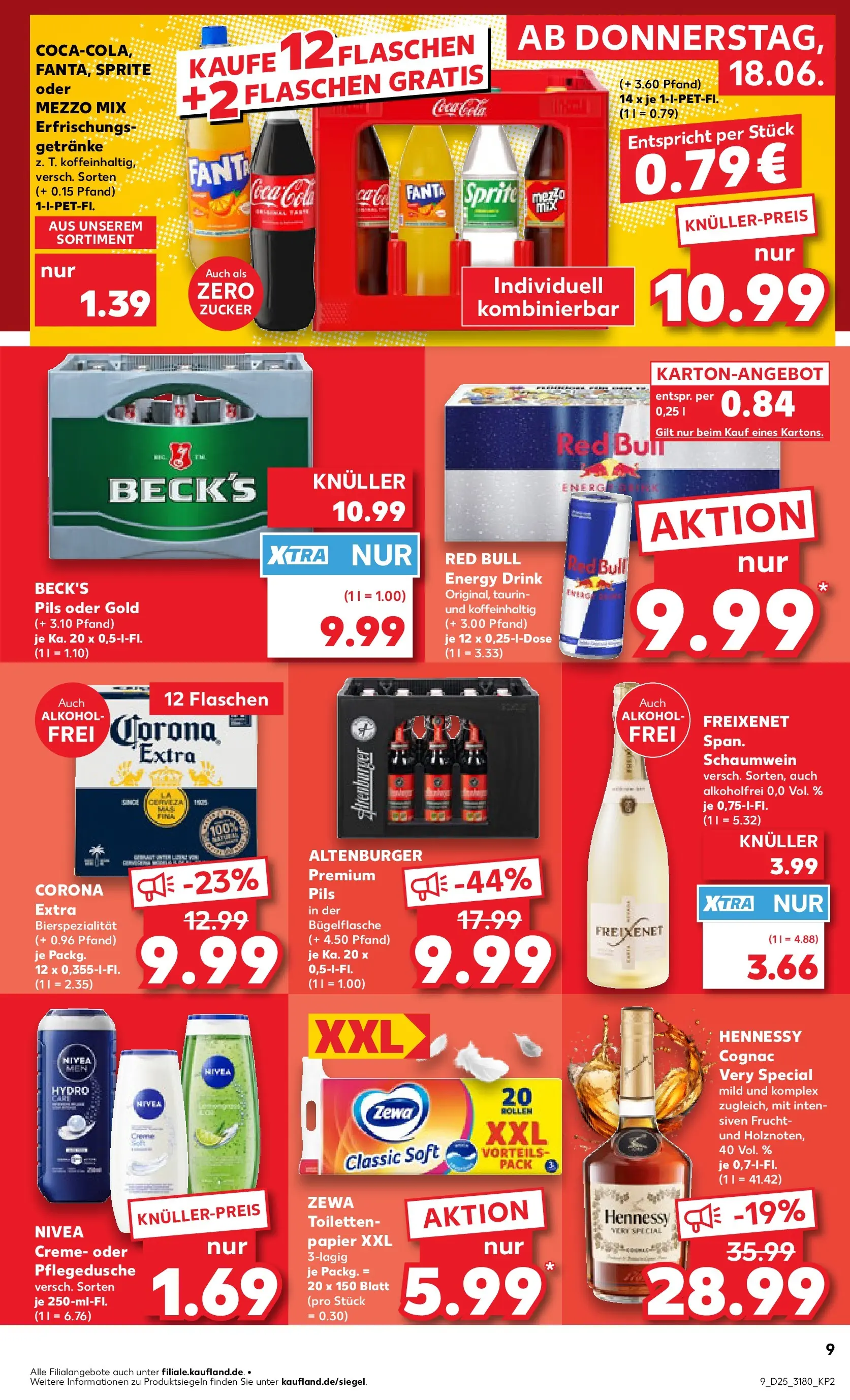 Prospekt Kaufland ab 14.06.2026 » Angebote Online zum Blättern | Seite: 18 | Produkte: Coca cola, Sprite, Creme, Shower Gel
