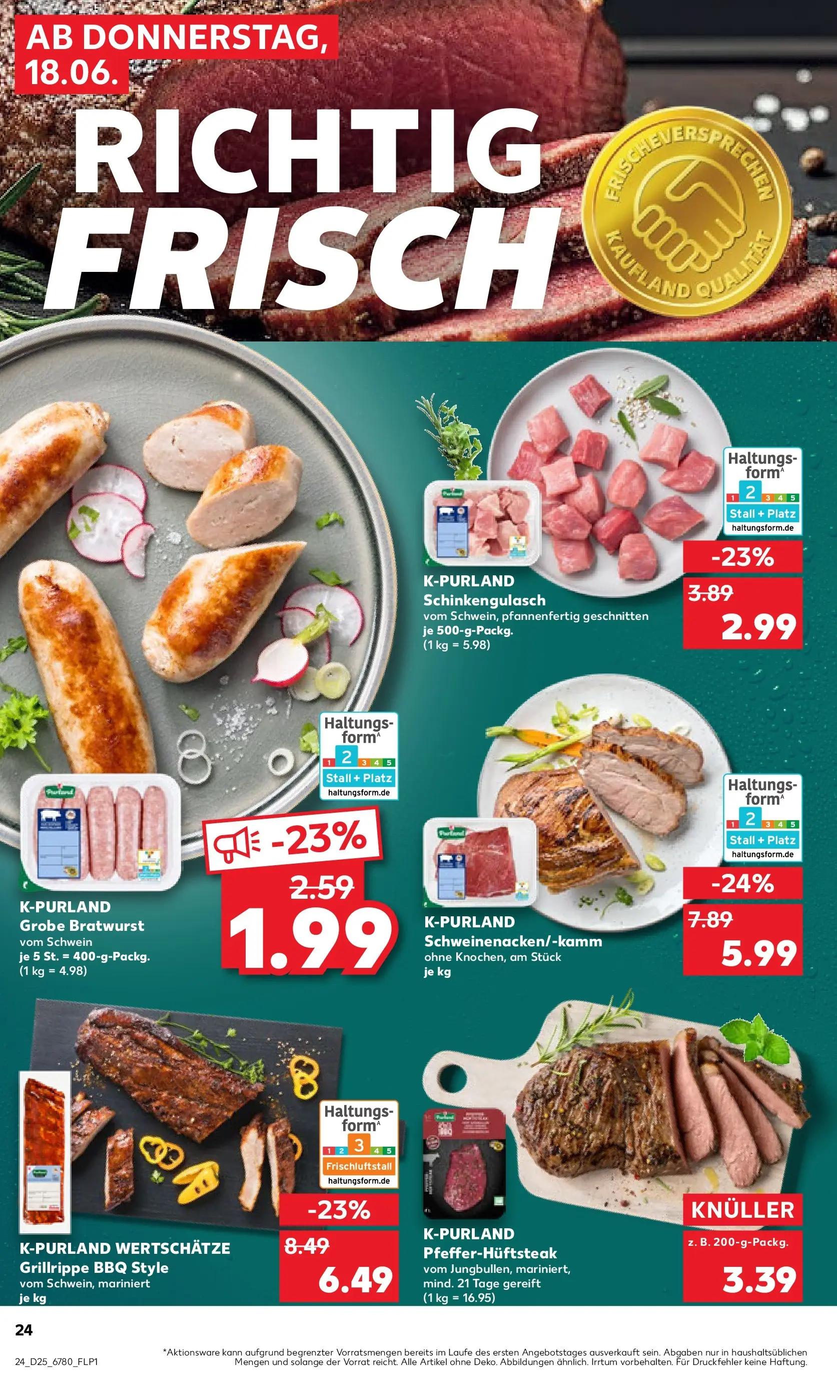Prospekt Kaufland ab 14.06.2026 ยป Angebote und Werbung Online | Seite: 33 | Produkte: Bratwurst, Steak Prospekt Kaufland ab 14.06.2026 ยป Angebote Online zum Blรคttern | Seite: 33 | Produkte: Bratwurst, Steak