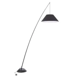 Stehleuchte Campanula Schwarz/Wei&szlig; max. 60 Watt