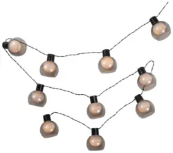Lichterkette Benny Wei&szlig;/Hellgrau max. 0,6 Watt