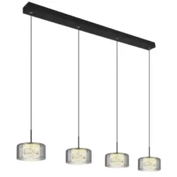 Pendelleuchte Fogsy Klar/Schwarz max. 32 Watt