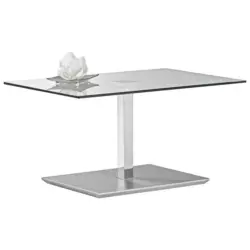 Couchtisch in Glas, Holzwerkstoff 90/60/44 cm