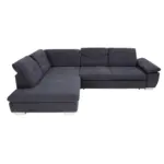 XXXLutz Lauterach - Ihr M&ouml;belhaus bei Bregenz Ecksofa in Chenille Dunkelgrau 242/313 cm