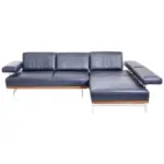 XXXLutz Lauterach - Ihr M&ouml;belhaus bei Bregenz Ecksofa in Echtleder Blau 295/237 cm